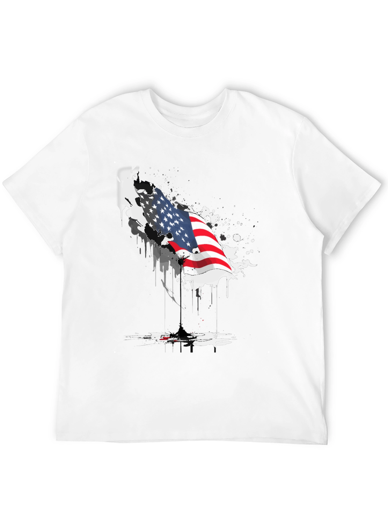 American Flag Graphic Tee - Patriotic Design