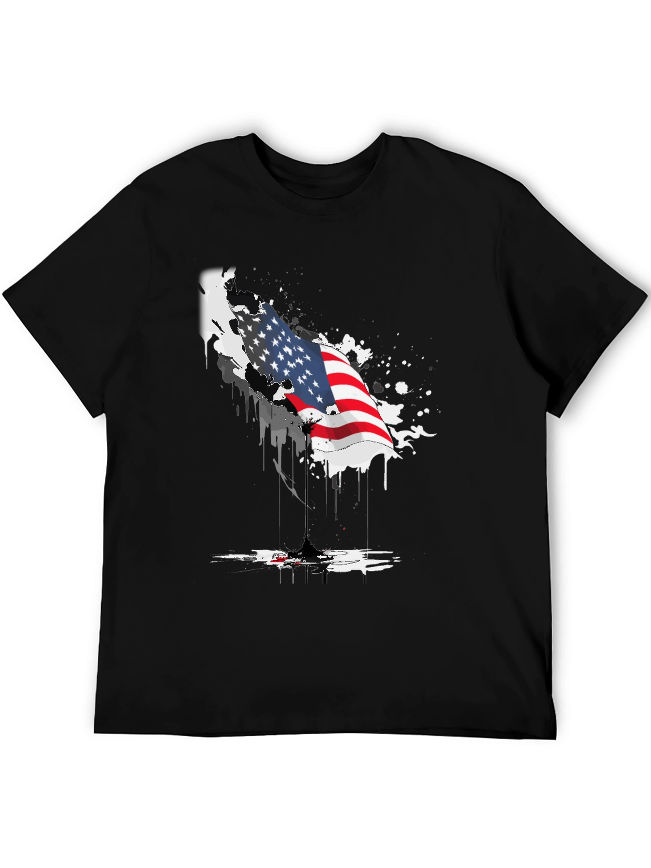 American Flag Graphic Tee - Patriotic Design