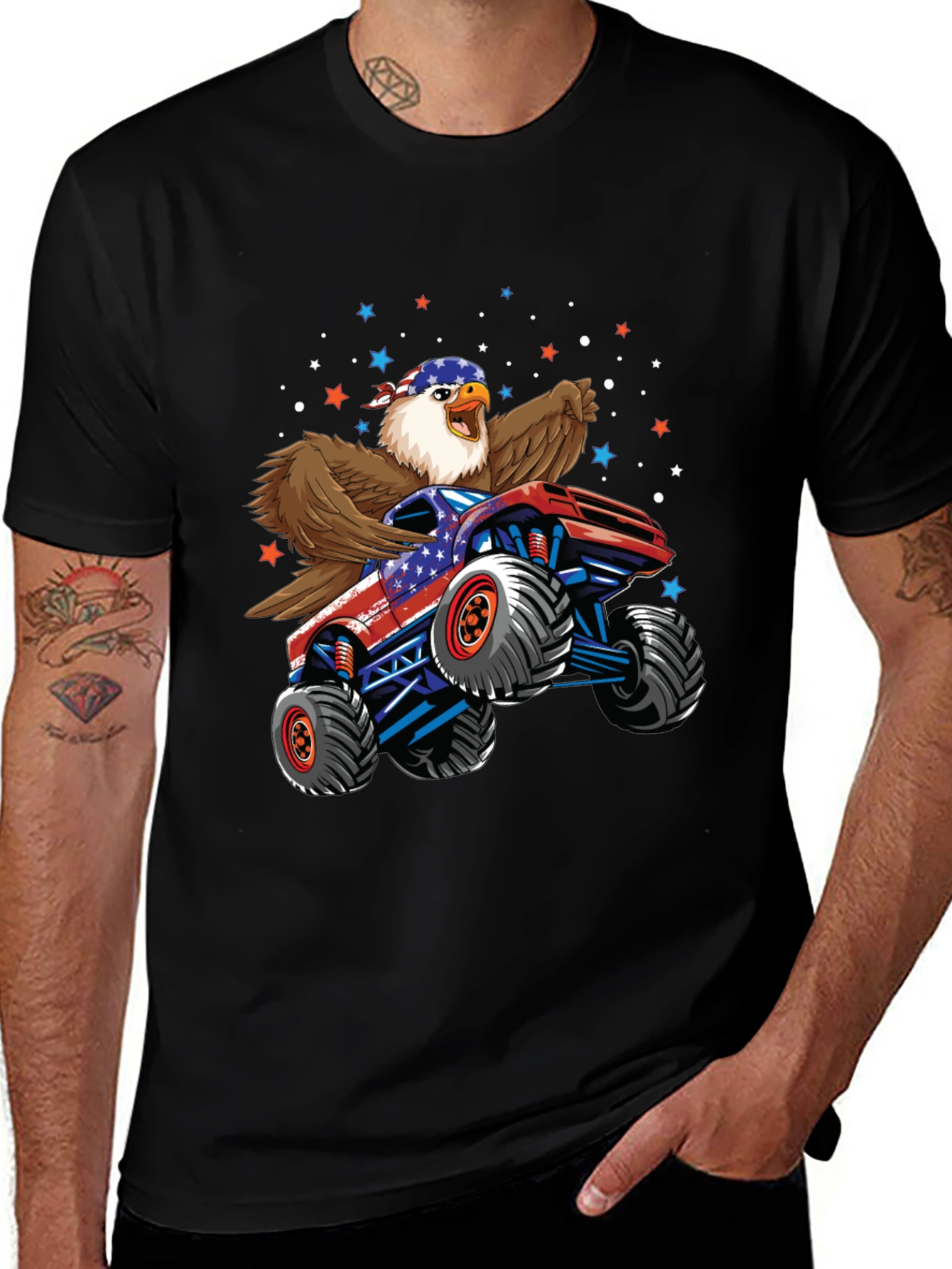American Eagle Monster Truck Graphic T-Shirt