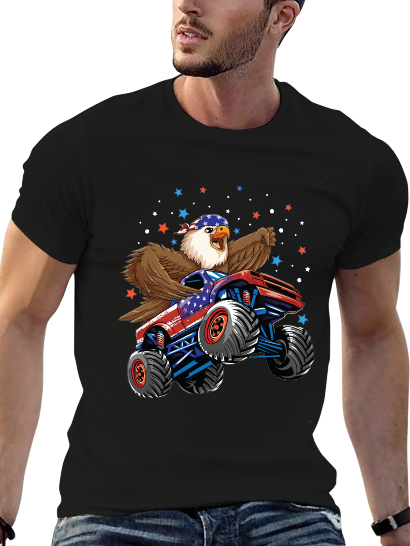 American Eagle Monster Truck Graphic T-Shirt