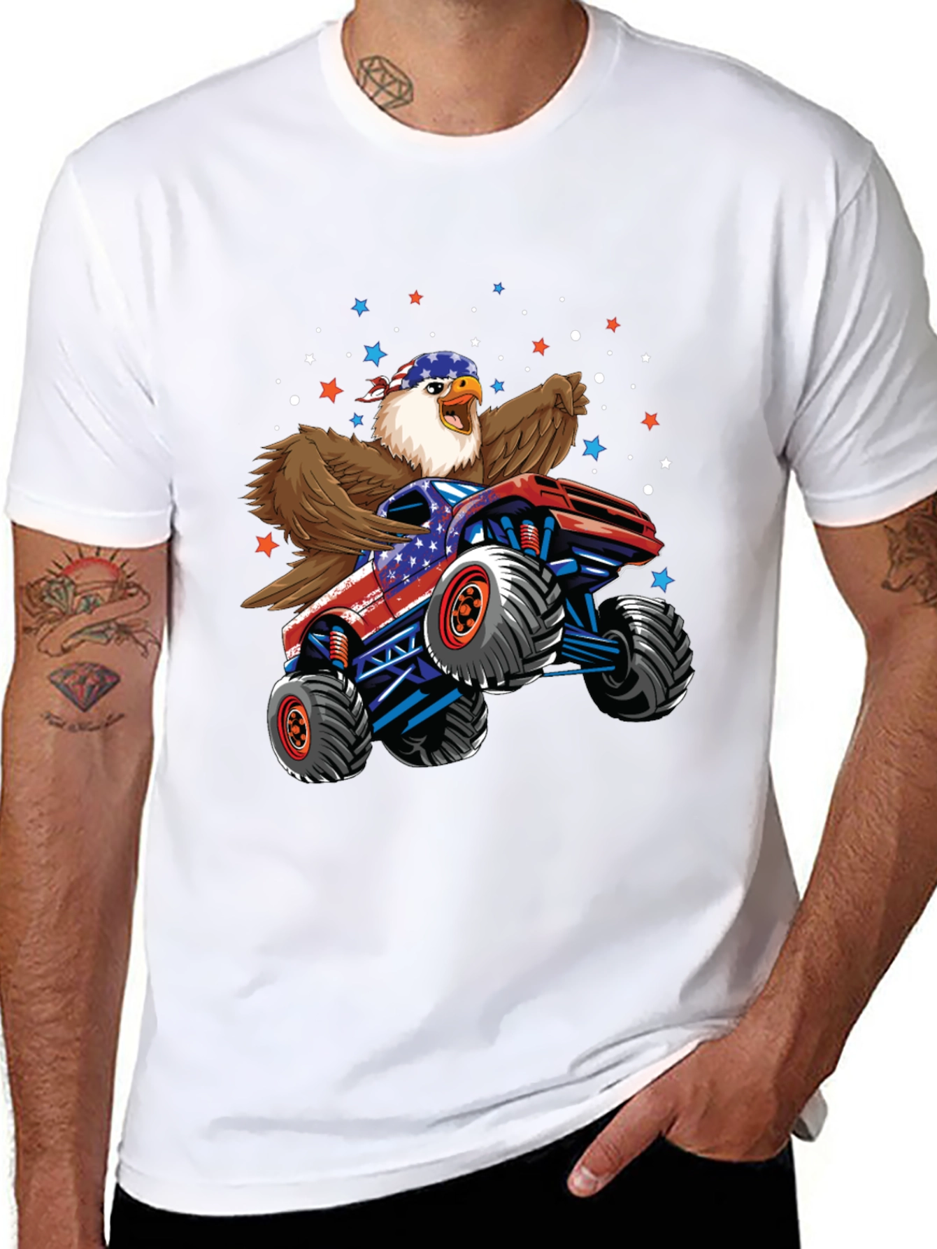 American Eagle Monster Truck Graphic T-Shirt