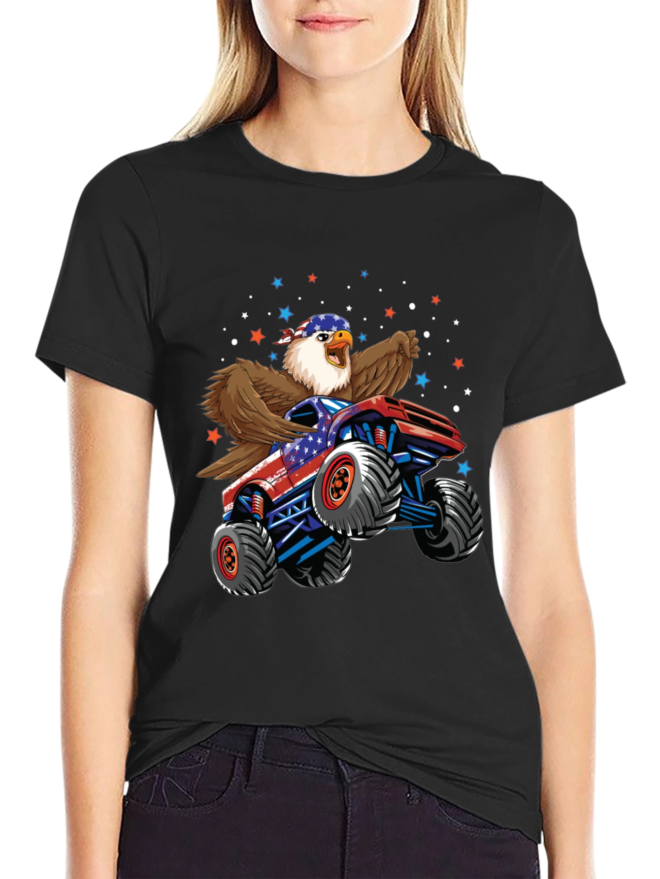 American Eagle Monster Truck Graphic T-Shirt