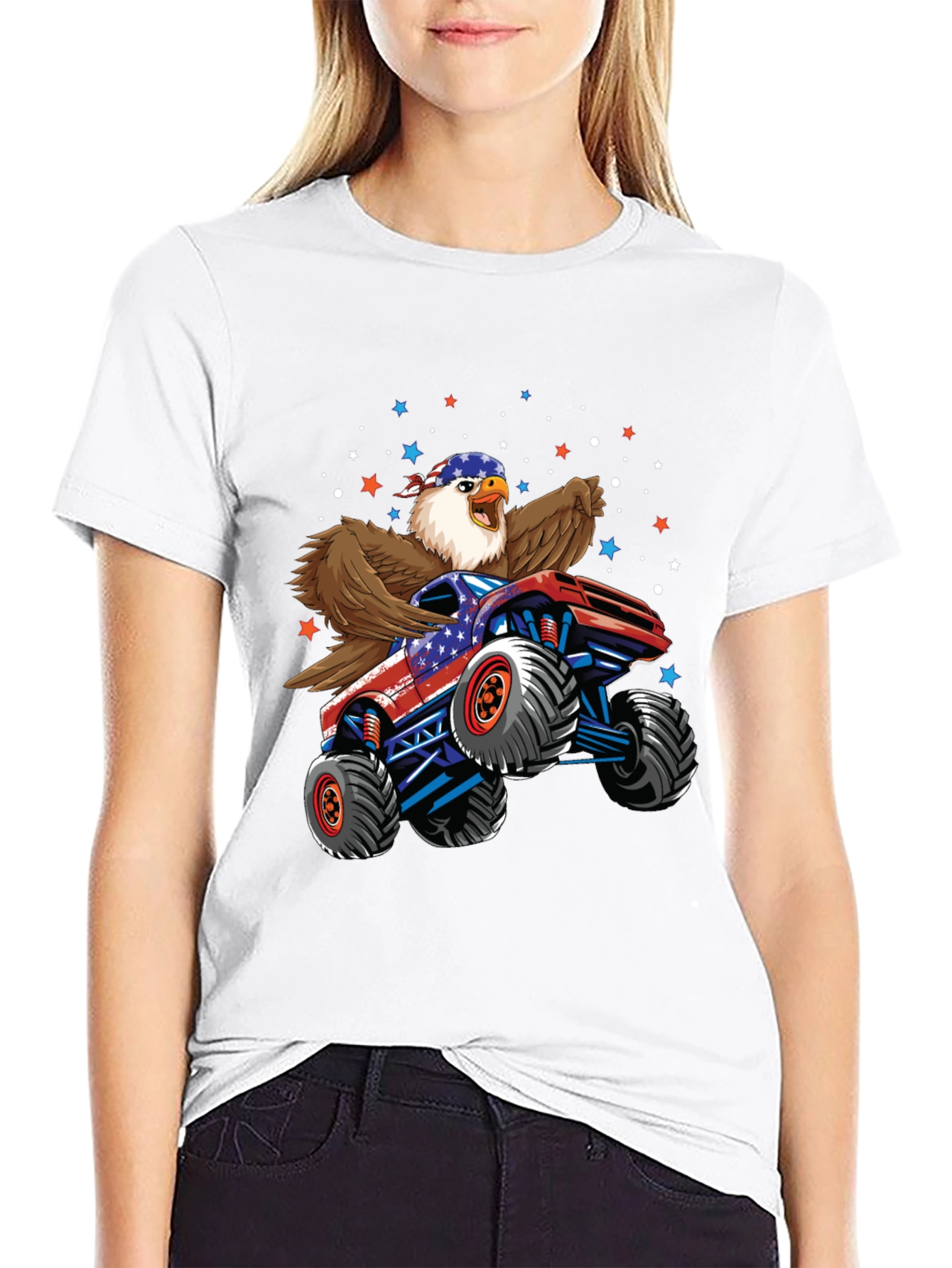 American Eagle Monster Truck Graphic T-Shirt