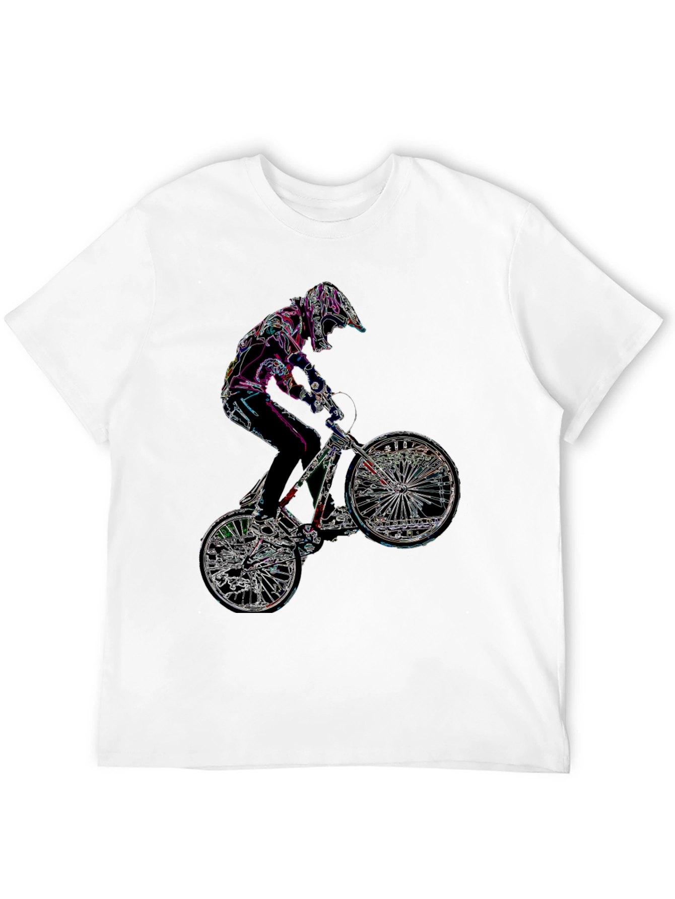 BMX Rider Graphic Tee - Black