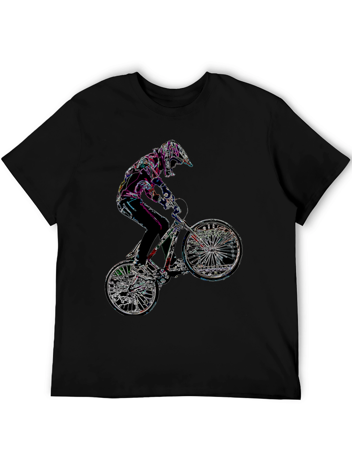 BMX Rider Graphic Tee - Black