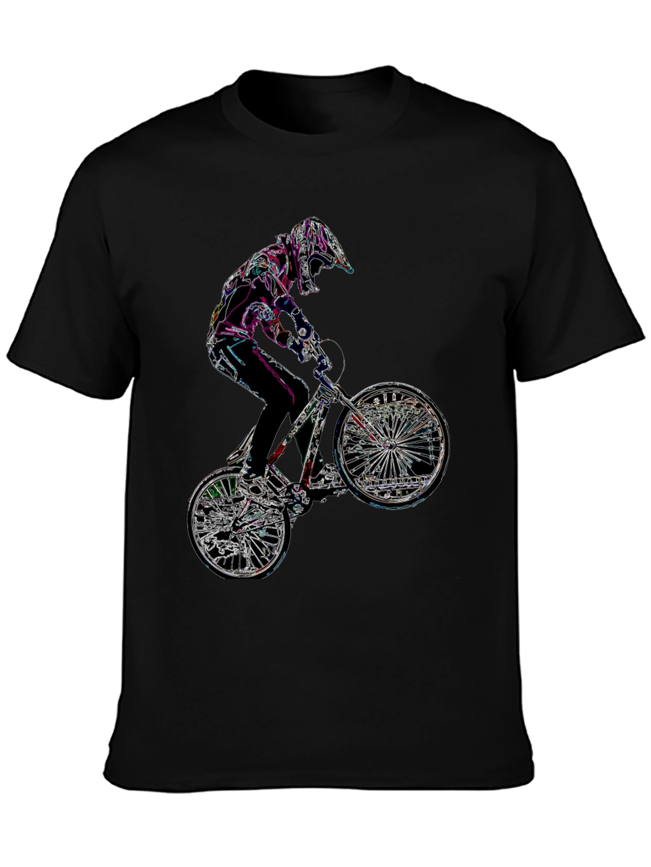BMX Rider Graphic Tee - Black