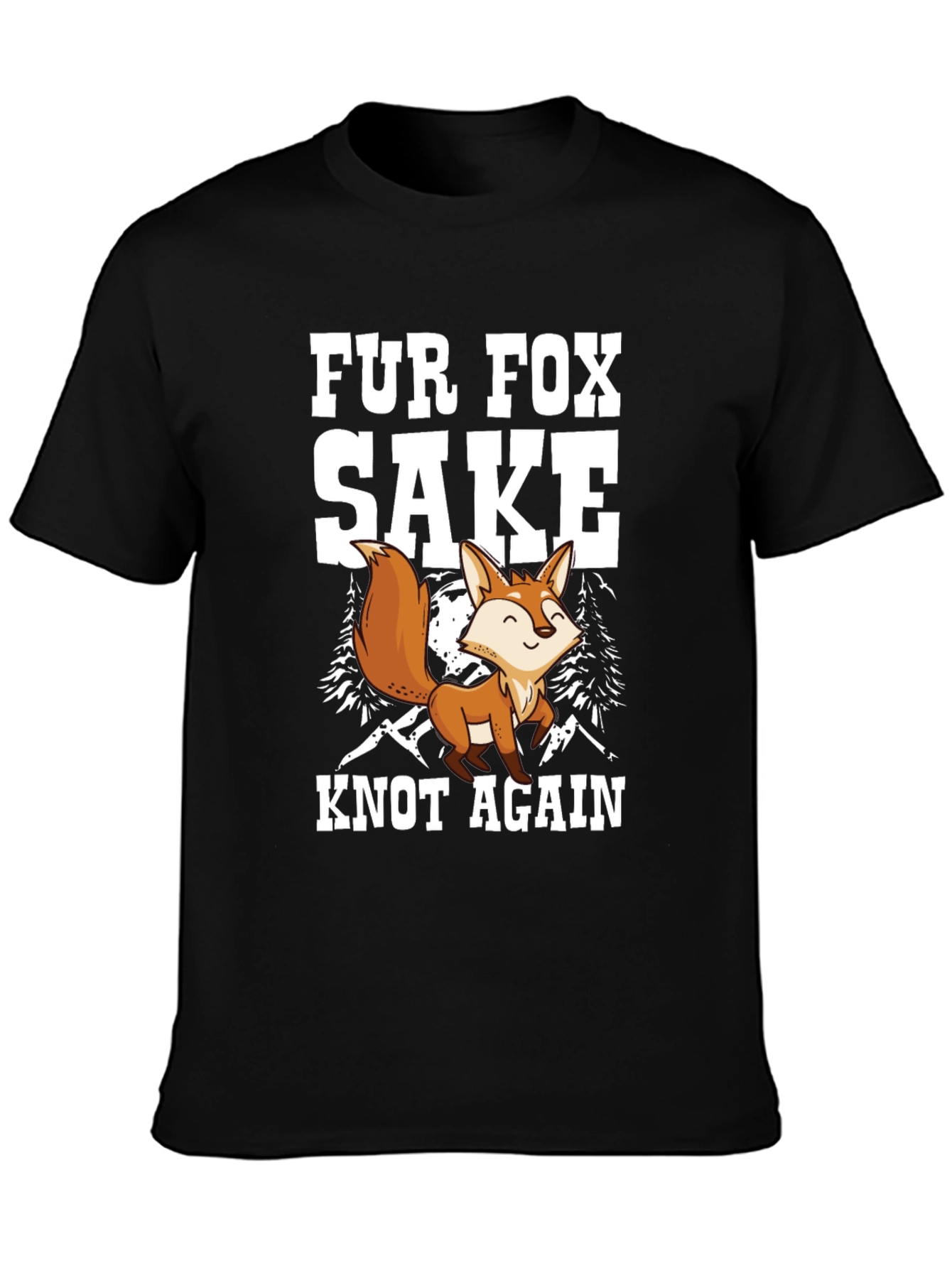 Fur Fox Sake T-Shirt - Knot Again Pun Tee