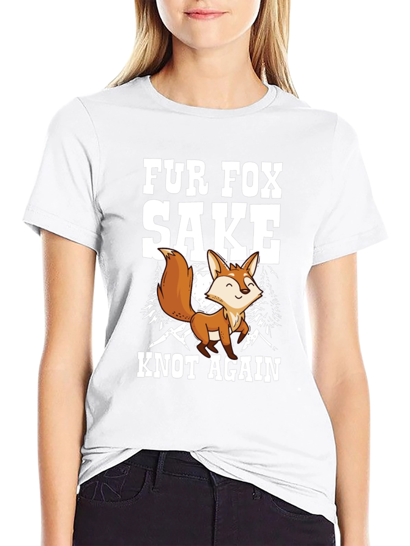 Fur Fox Sake T-Shirt - Knot Again Pun Tee