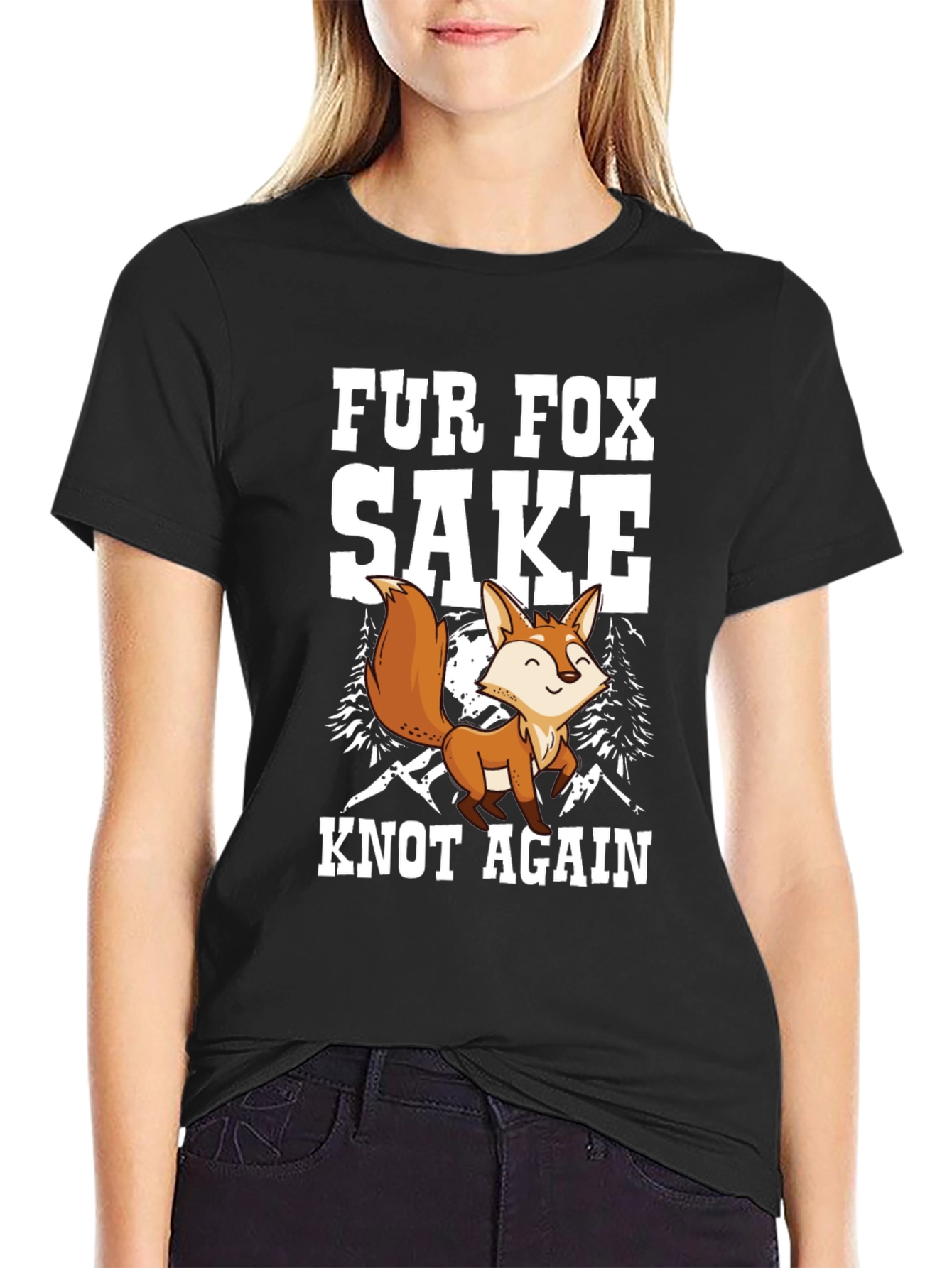 Fur Fox Sake T-Shirt - Knot Again Pun Tee