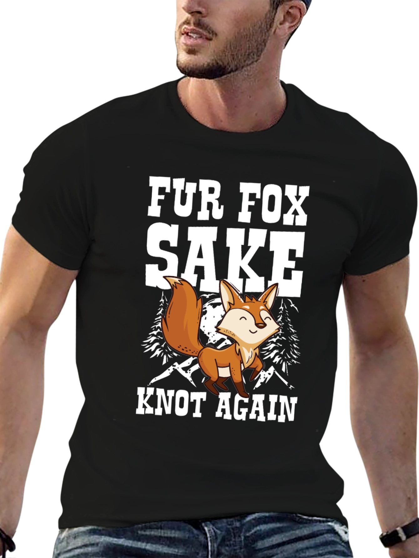 Fur Fox Sake T-Shirt - Knot Again Pun Tee