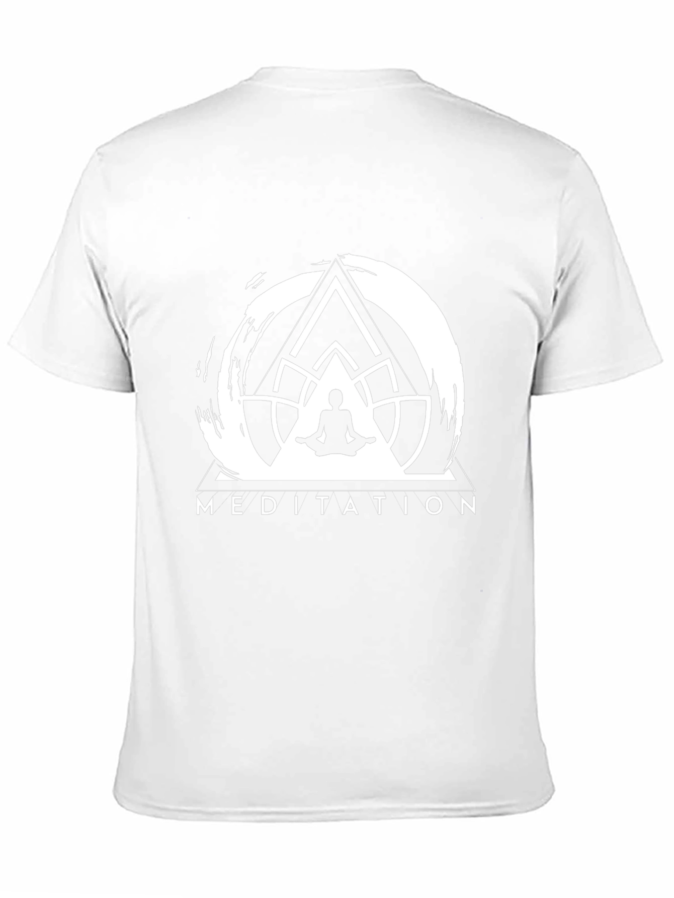 Meditation Graphic Tee - Black Cotton Comfort