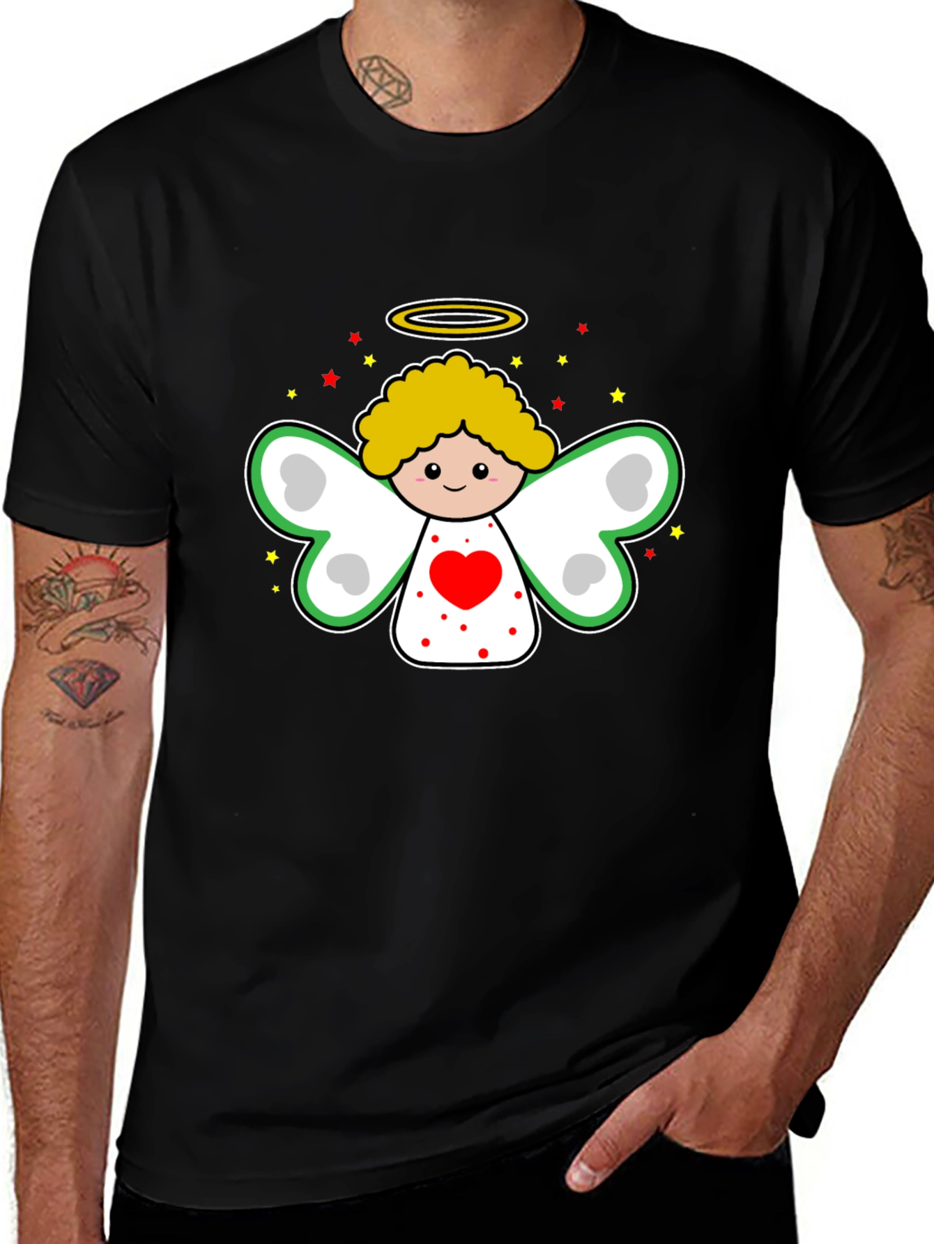 Cute Angel Graphic T-Shirt