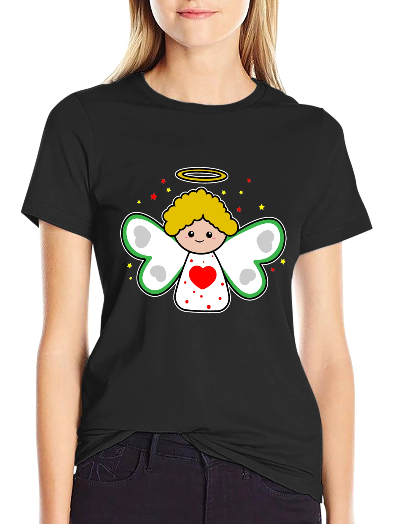 Cute Angel Graphic T-Shirt