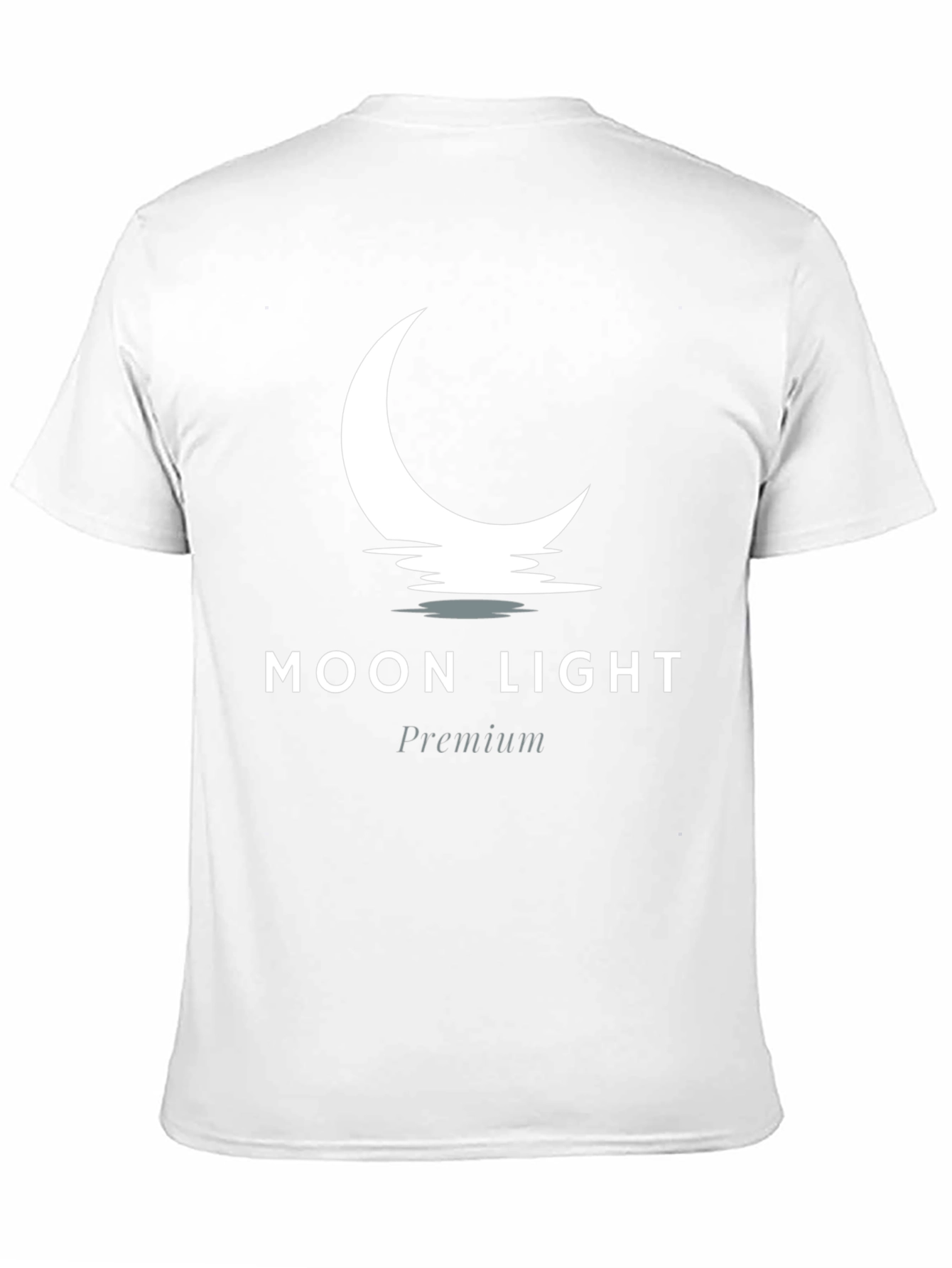 Moon Light Premium Black Graphic Tee