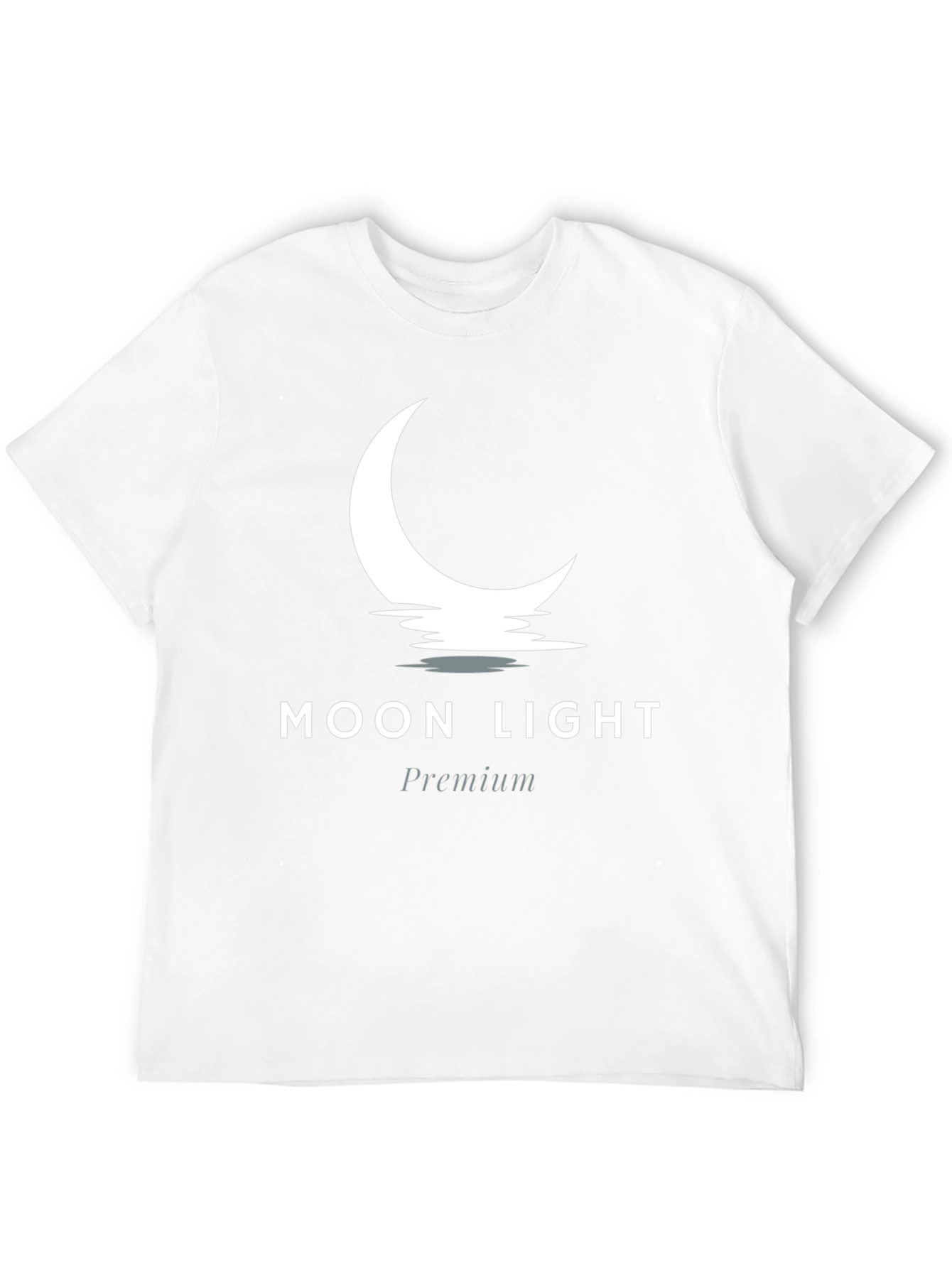 Moon Light Premium Black Graphic Tee