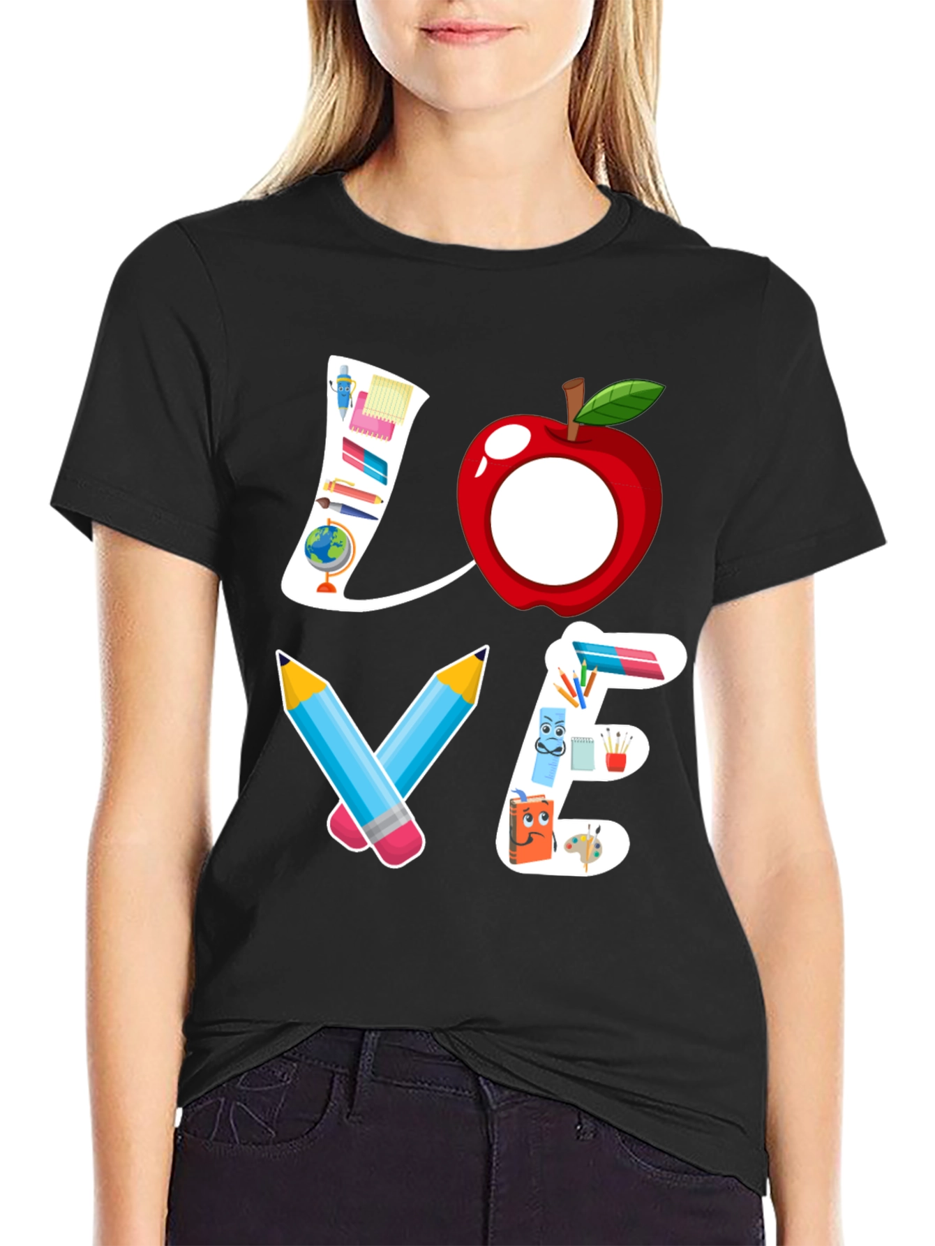 Teacher Love Graphic T-Shirt - Back to School