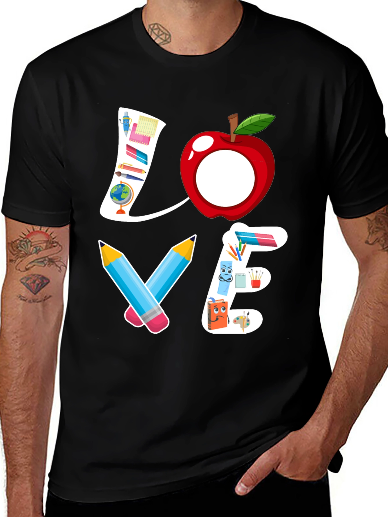 Teacher Love Graphic T-Shirt - Back to School