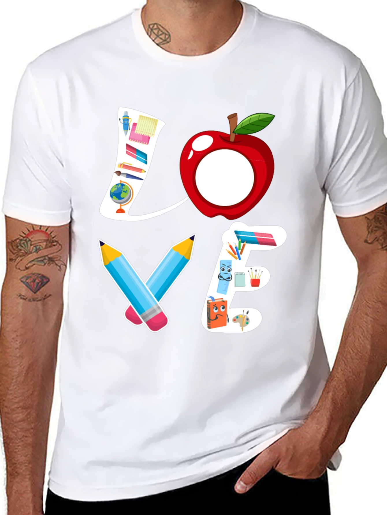 Teacher Love Graphic T-Shirt - Back to School
