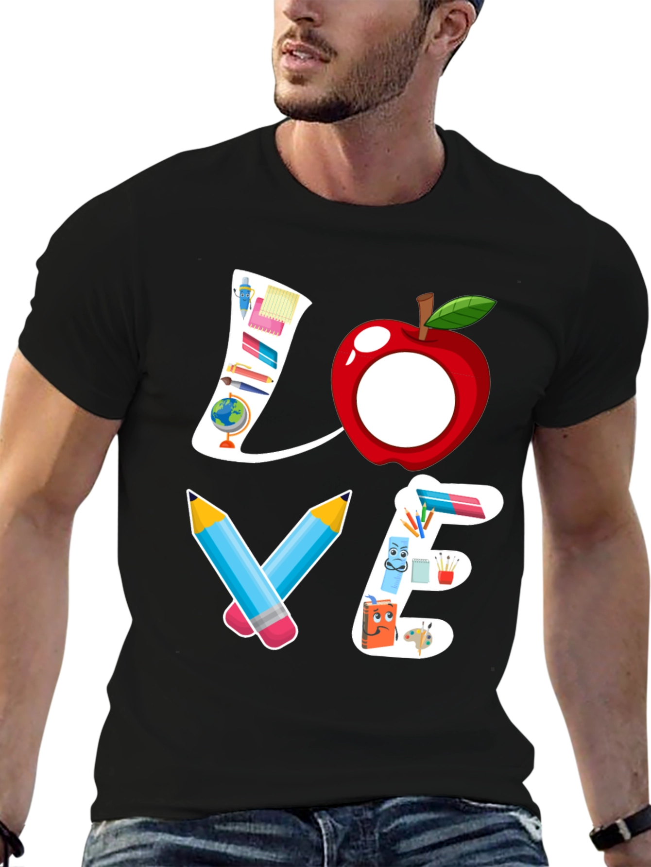Teacher Love Graphic T-Shirt - Back to School