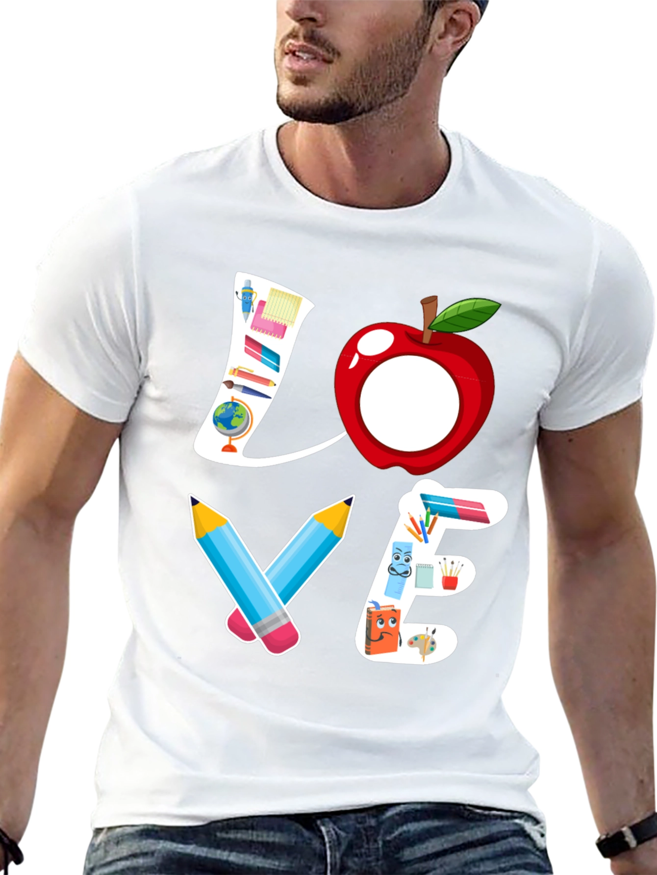Teacher Love Graphic T-Shirt - Back to School