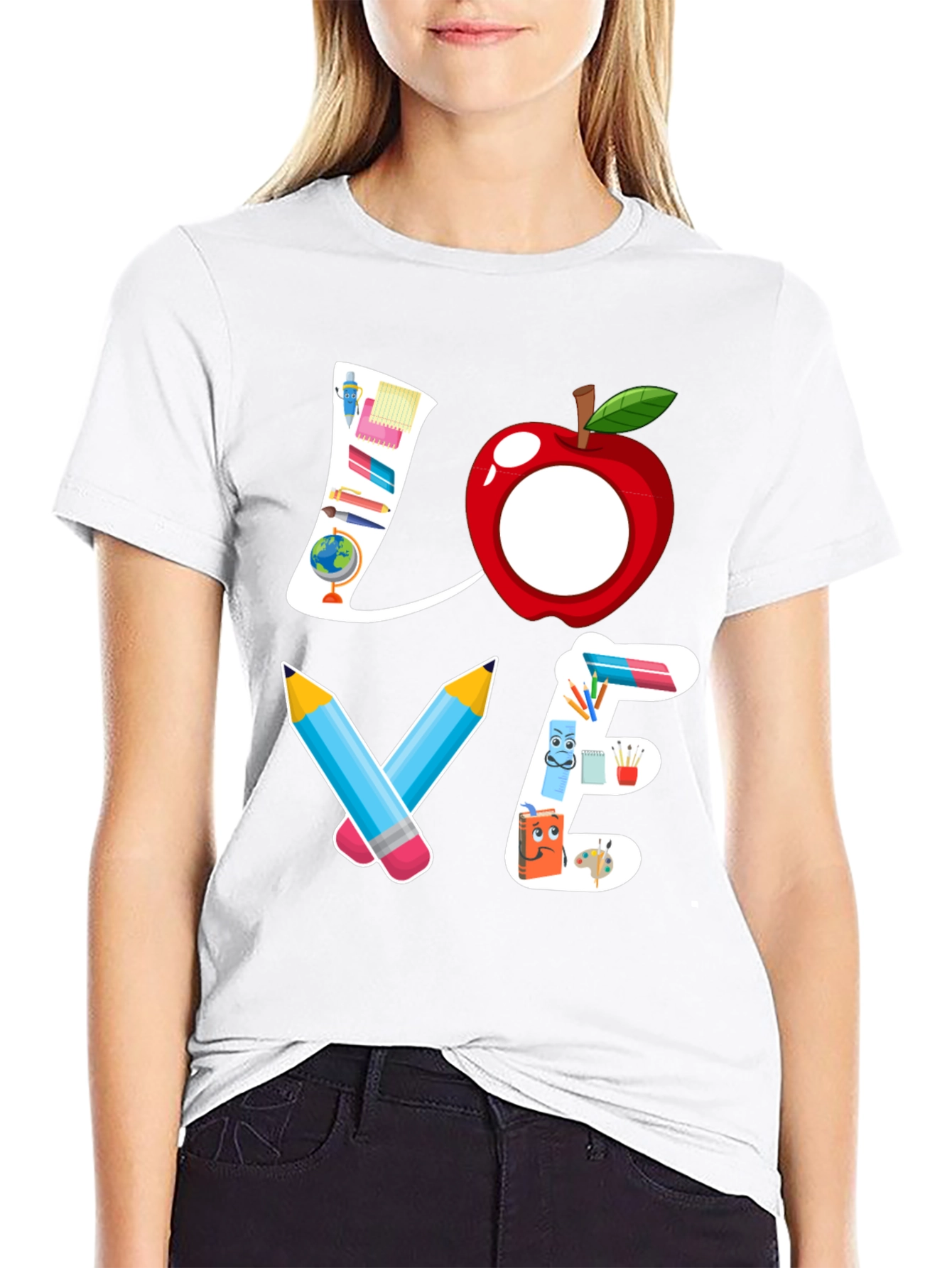 Teacher Love Graphic T-Shirt - Back to School