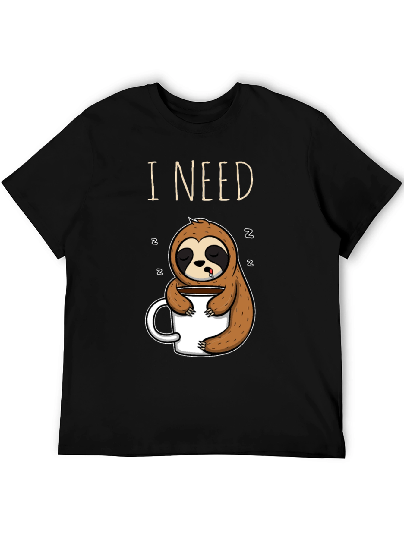 I Need Coffee Sloth T-Shirt