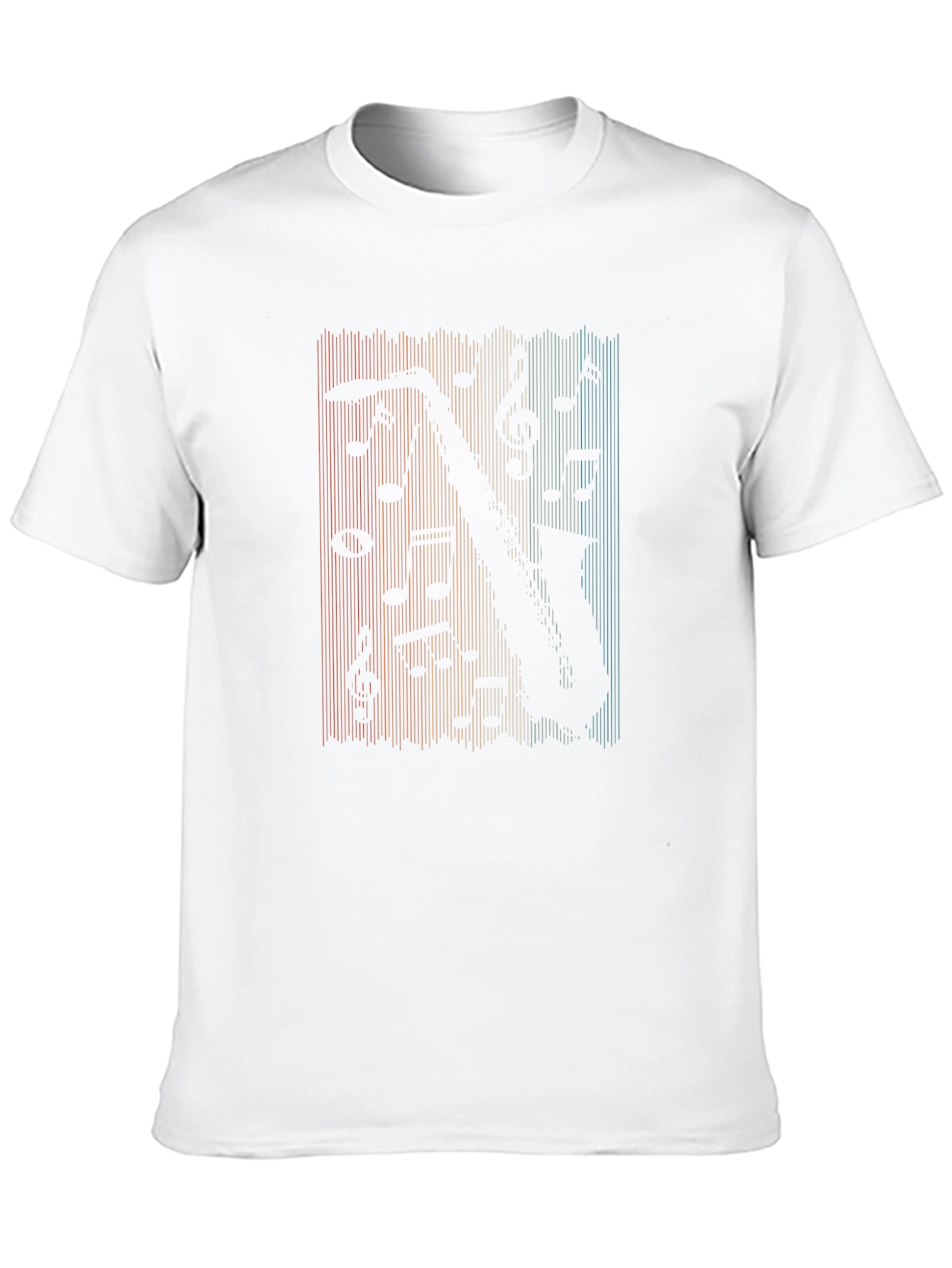 Saxophone Music Retro T-Shirt - Black