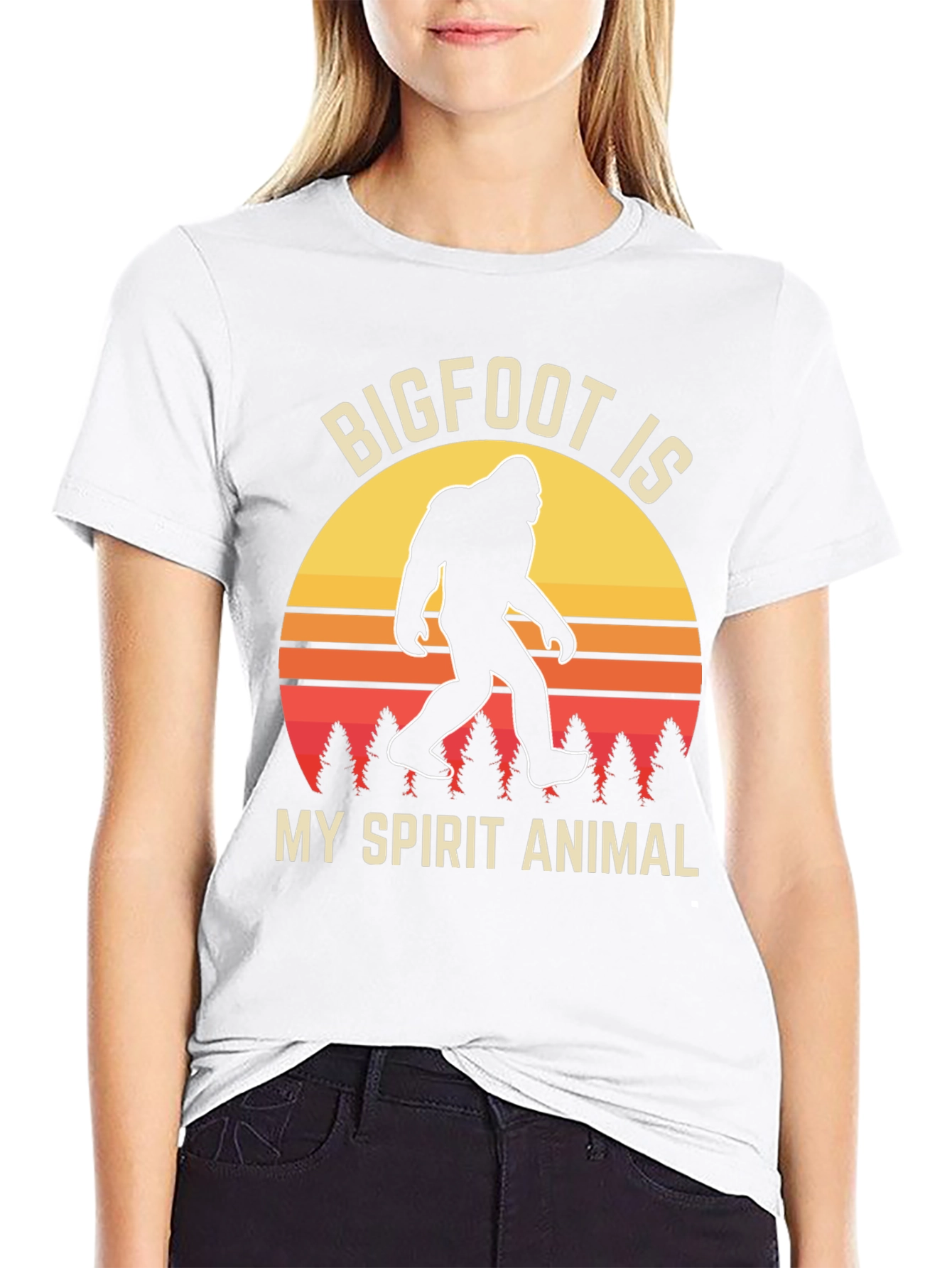 Bigfoot Spirit Animal T-Shirt - Retro Design