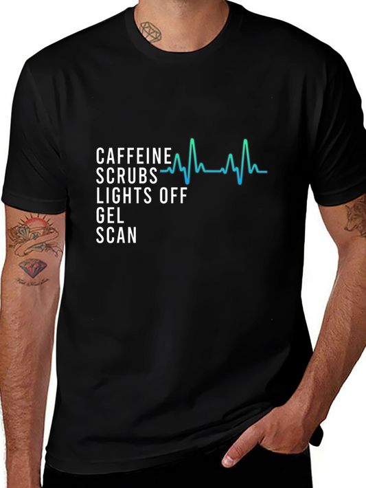 Caffeine Scrubs Lights Off T-Shirt - Scan Tech