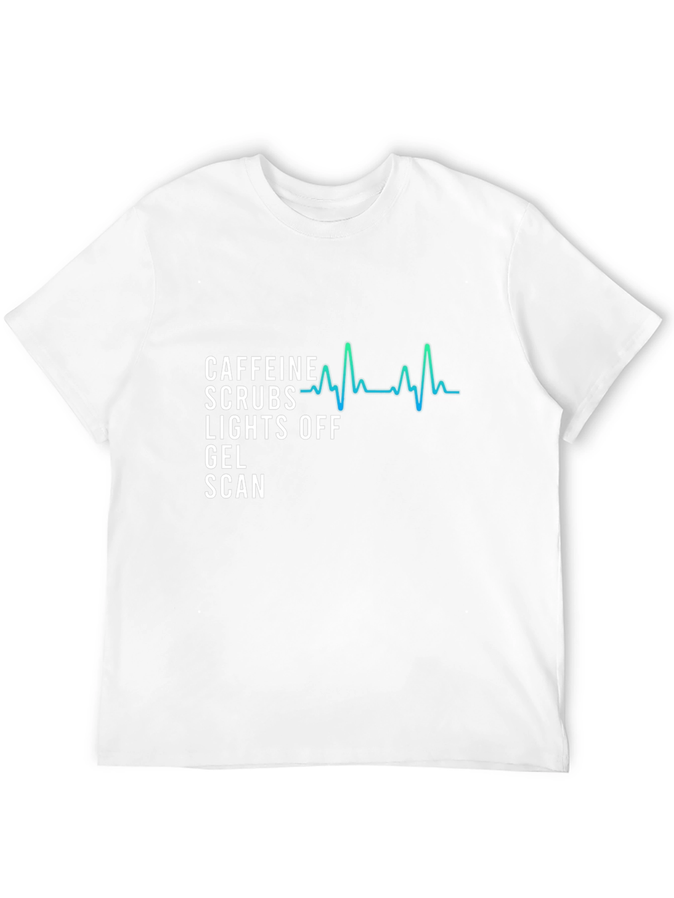 Caffeine Scrubs Lights Off T-Shirt - Scan Tech