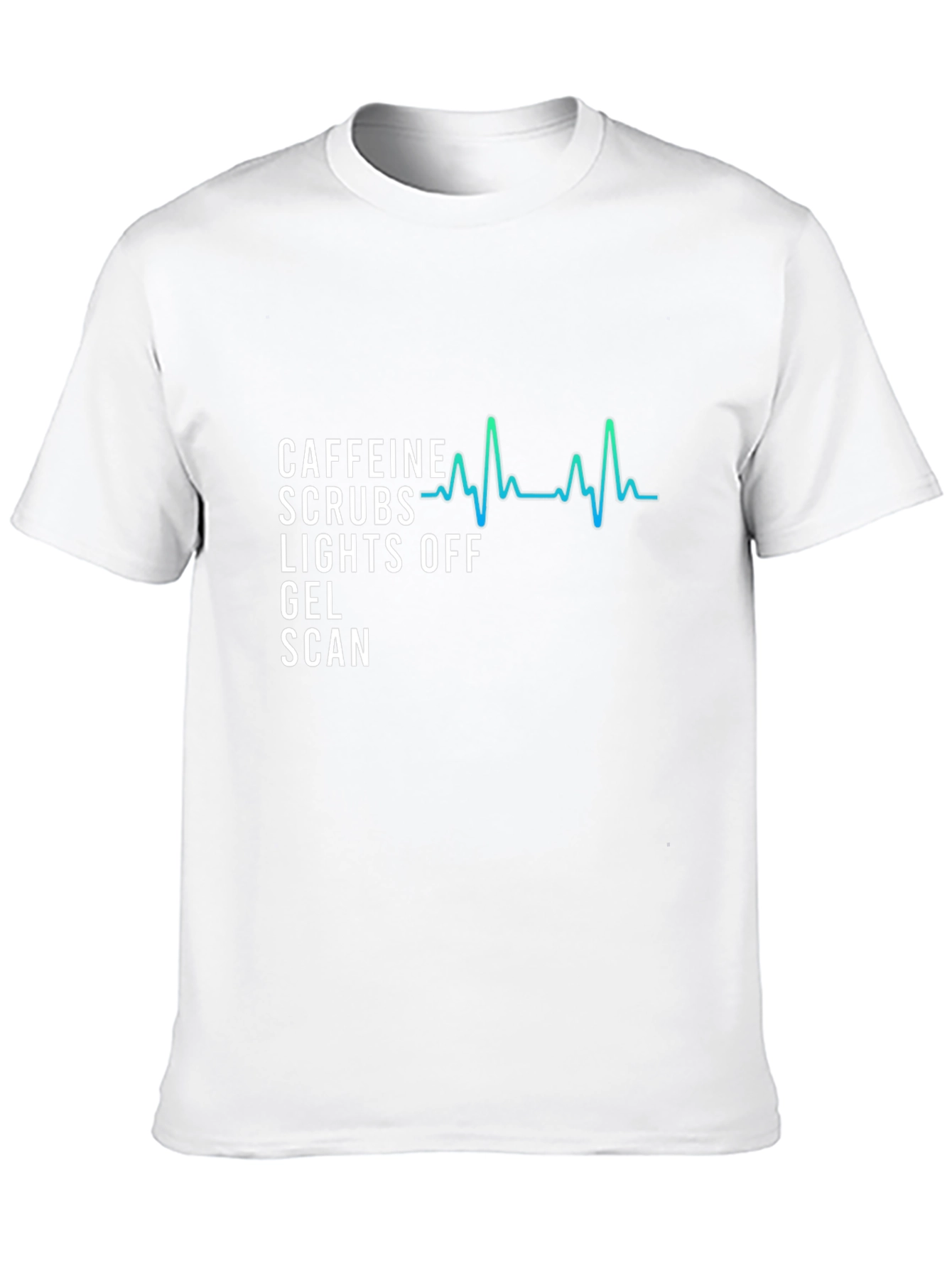 Caffeine Scrubs Lights Off T-Shirt - Scan Tech