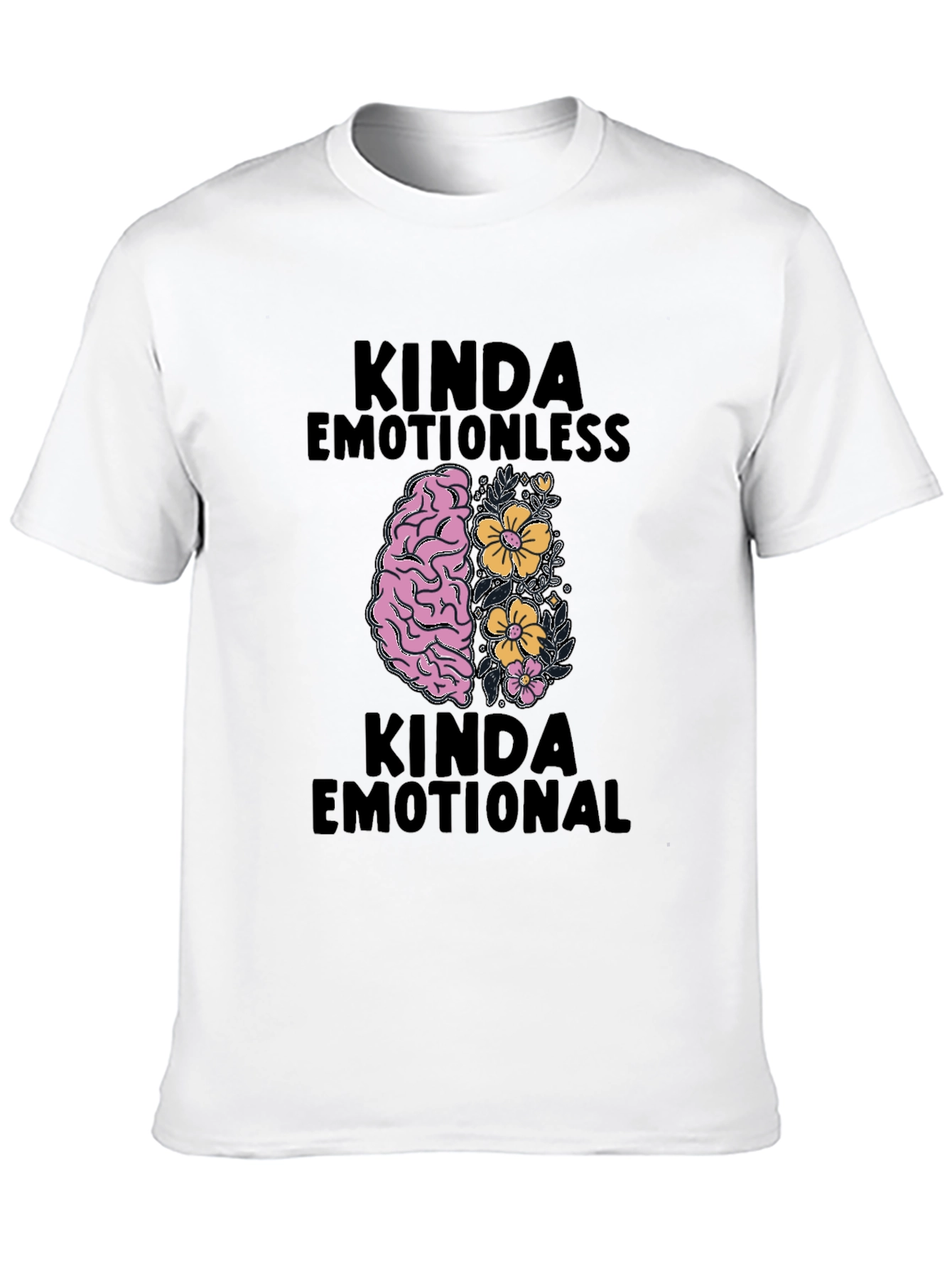 Kinda Emotional Graphic Tee - Black