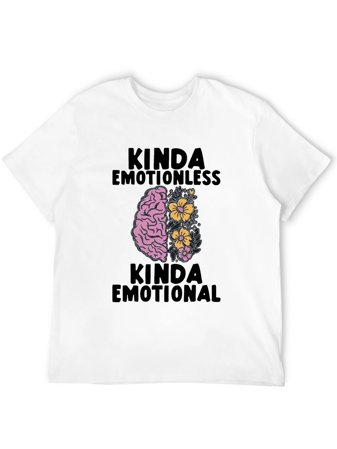 Kinda Emotional Graphic Tee - Black
