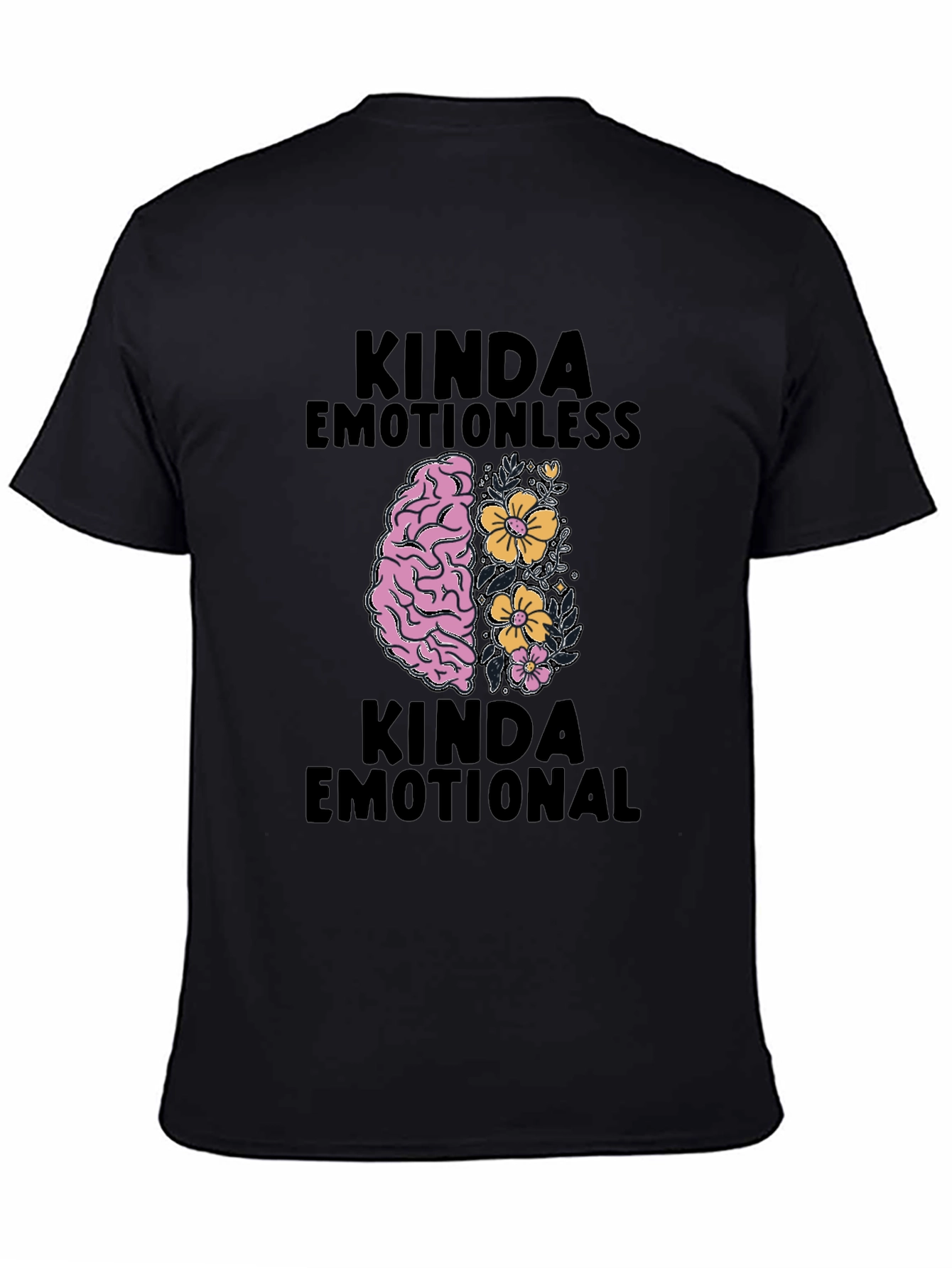 Kinda Emotional Graphic Tee - Black