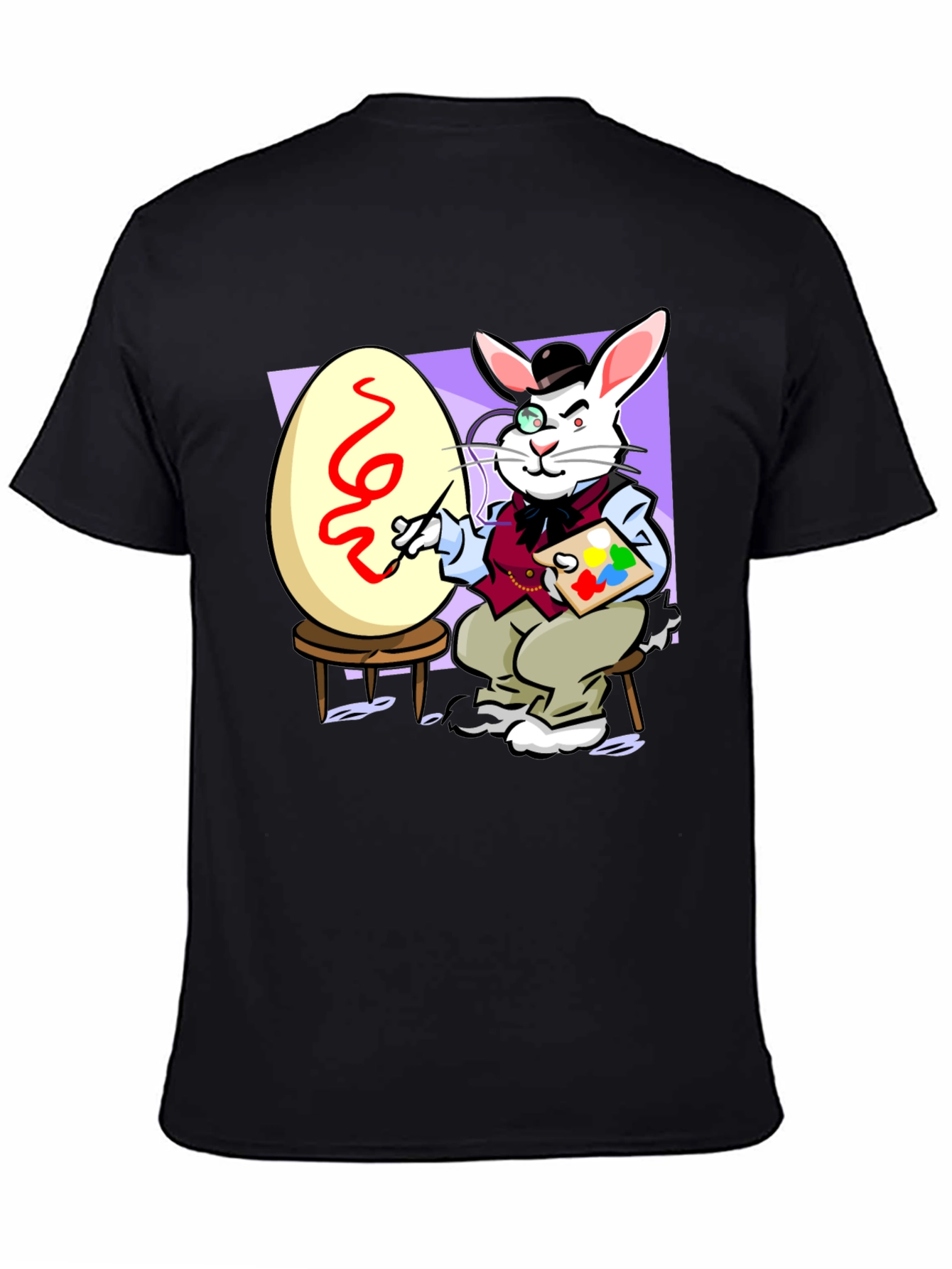 Easter Bunny Artist Novelty T-Shirt