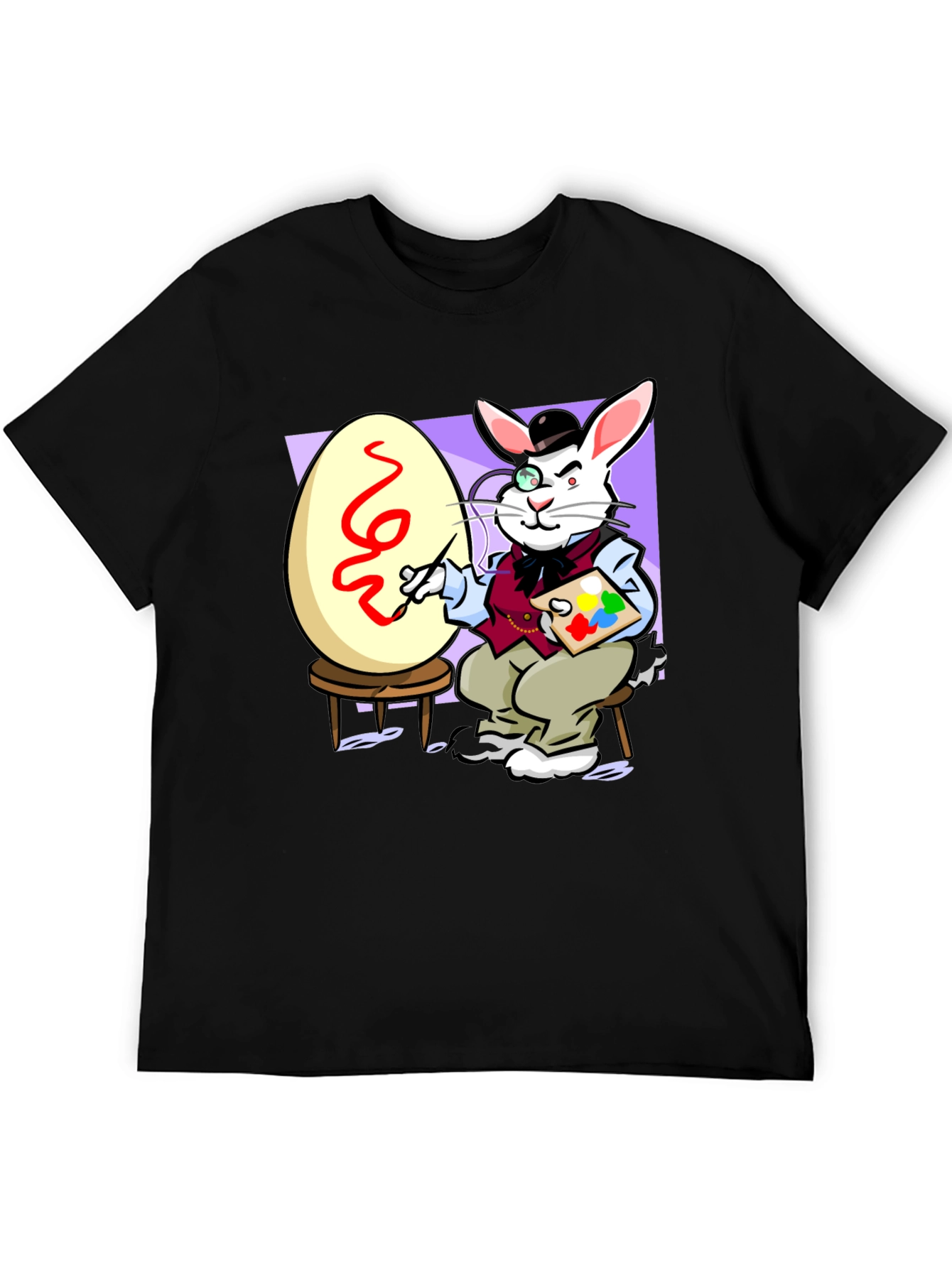 Easter Bunny Artist Novelty T-Shirt