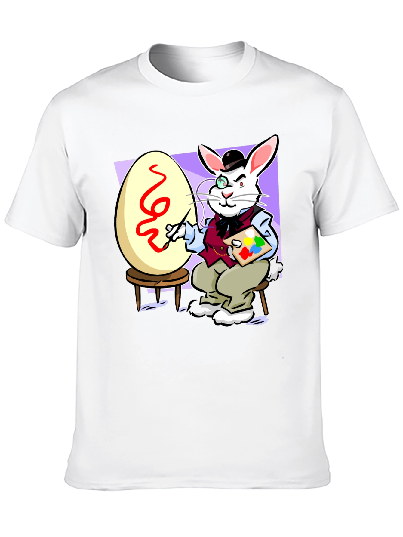 Easter Bunny Artist Novelty T-Shirt