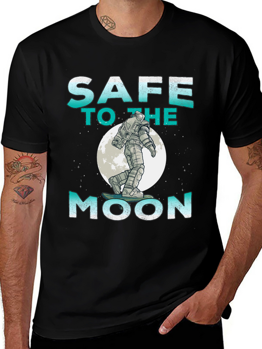 Safe to the Moon Graphic T-Shirt