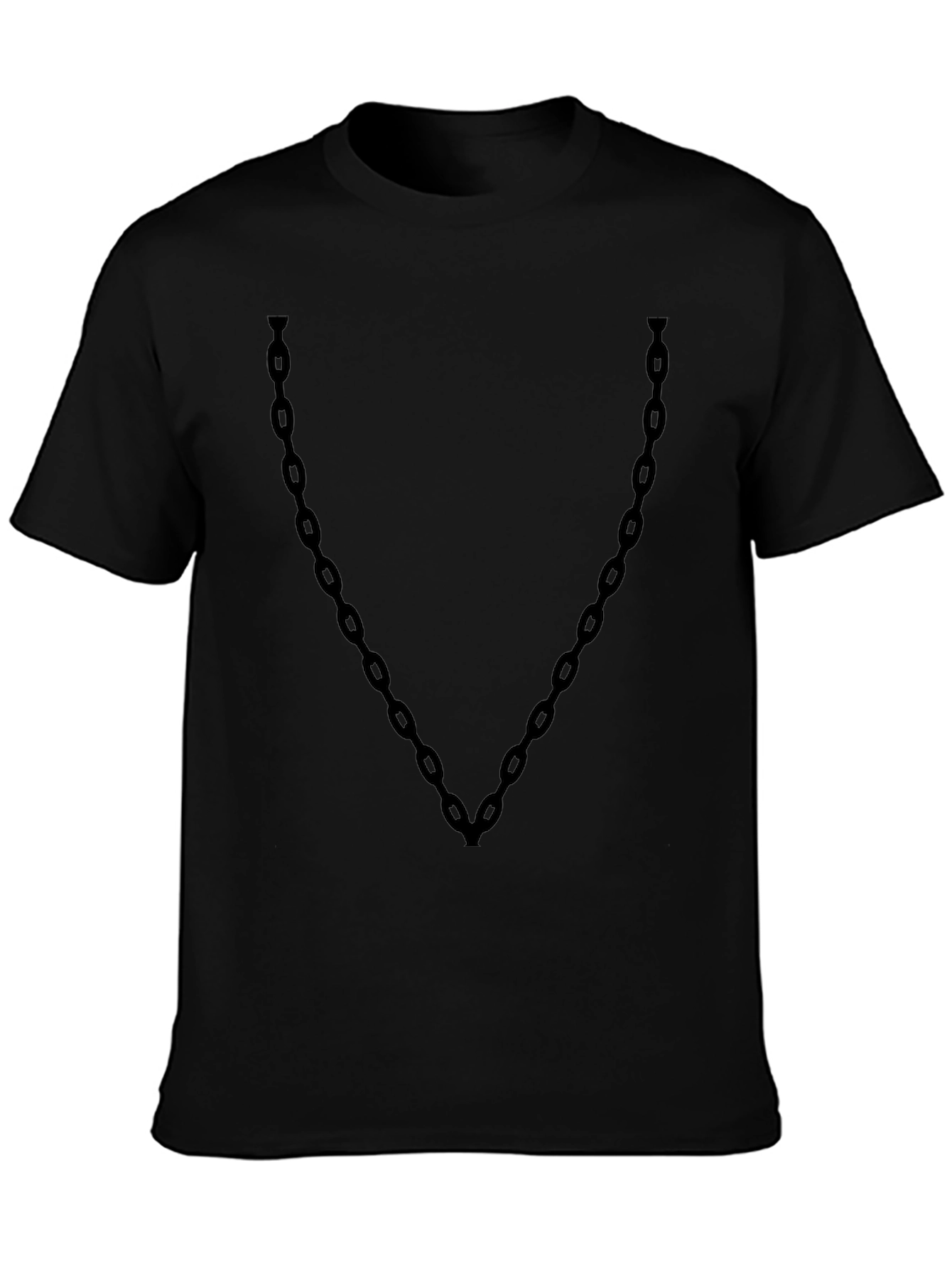 Chain Graphic Black T-Shirt