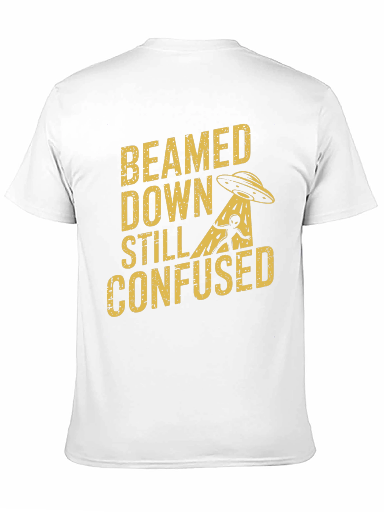 Beamed Down Still Confused Graphic T-Shirt - Black