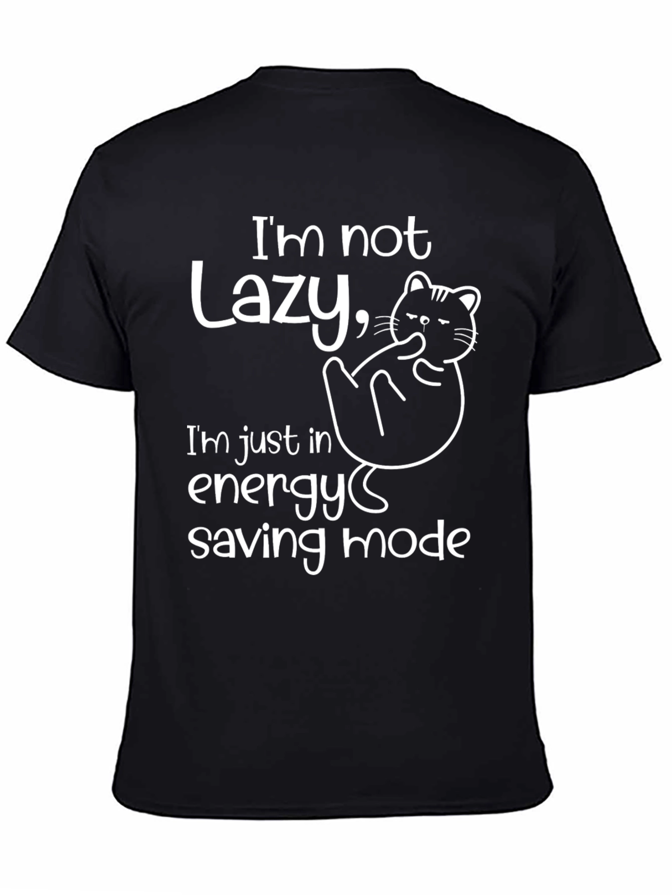 Lazy Cat Energy Saving Mode T-Shirt