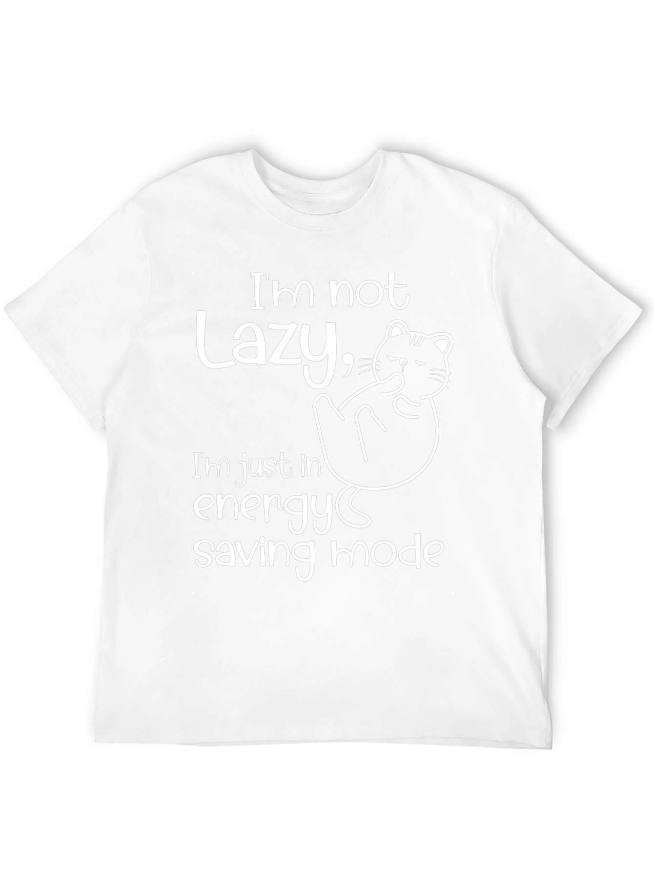 Lazy Cat Energy Saving Mode T-Shirt