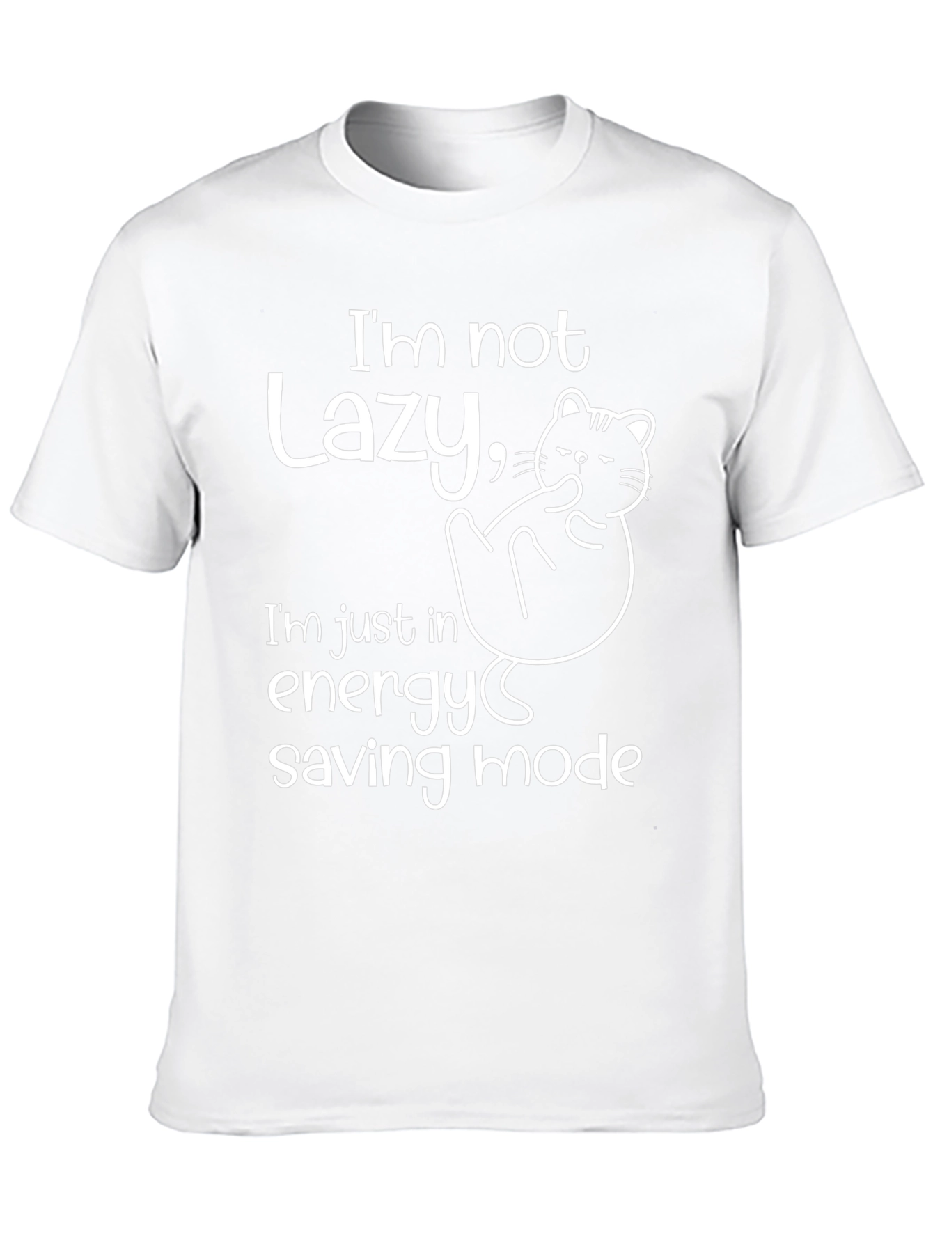 Lazy Cat Energy Saving Mode T-Shirt