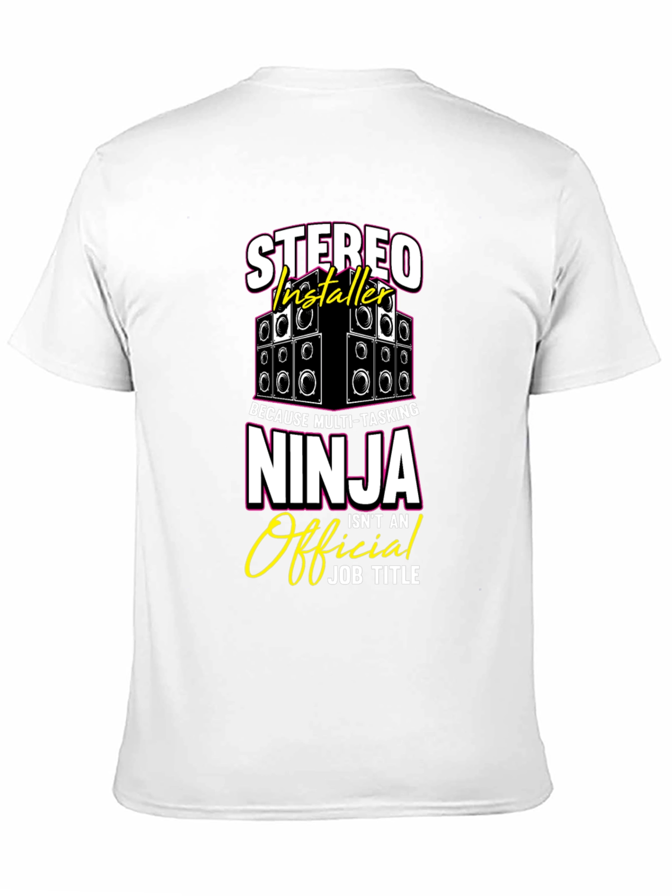 Stereo Installer Ninja T-Shirt Funny Gift