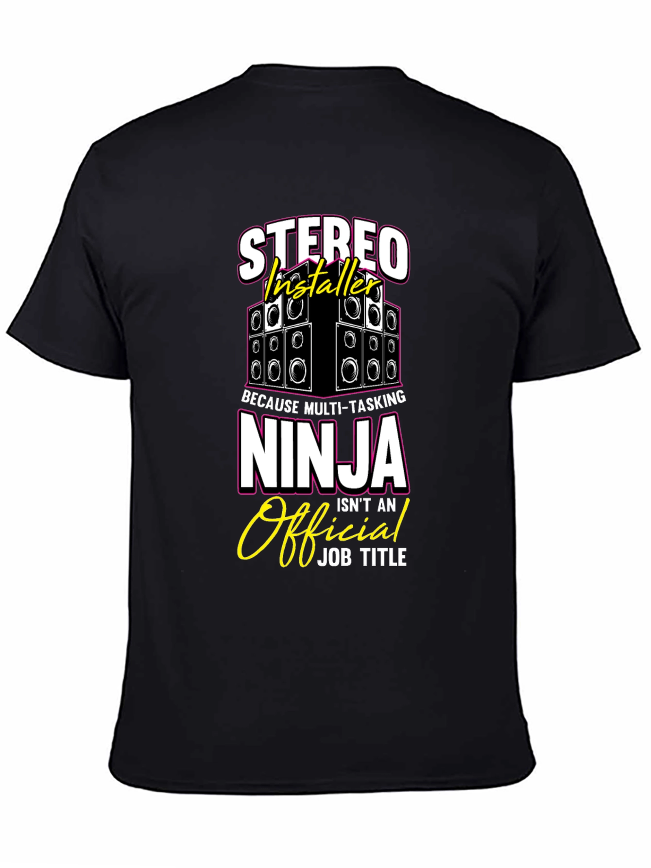 Stereo Installer Ninja T-Shirt Funny Gift