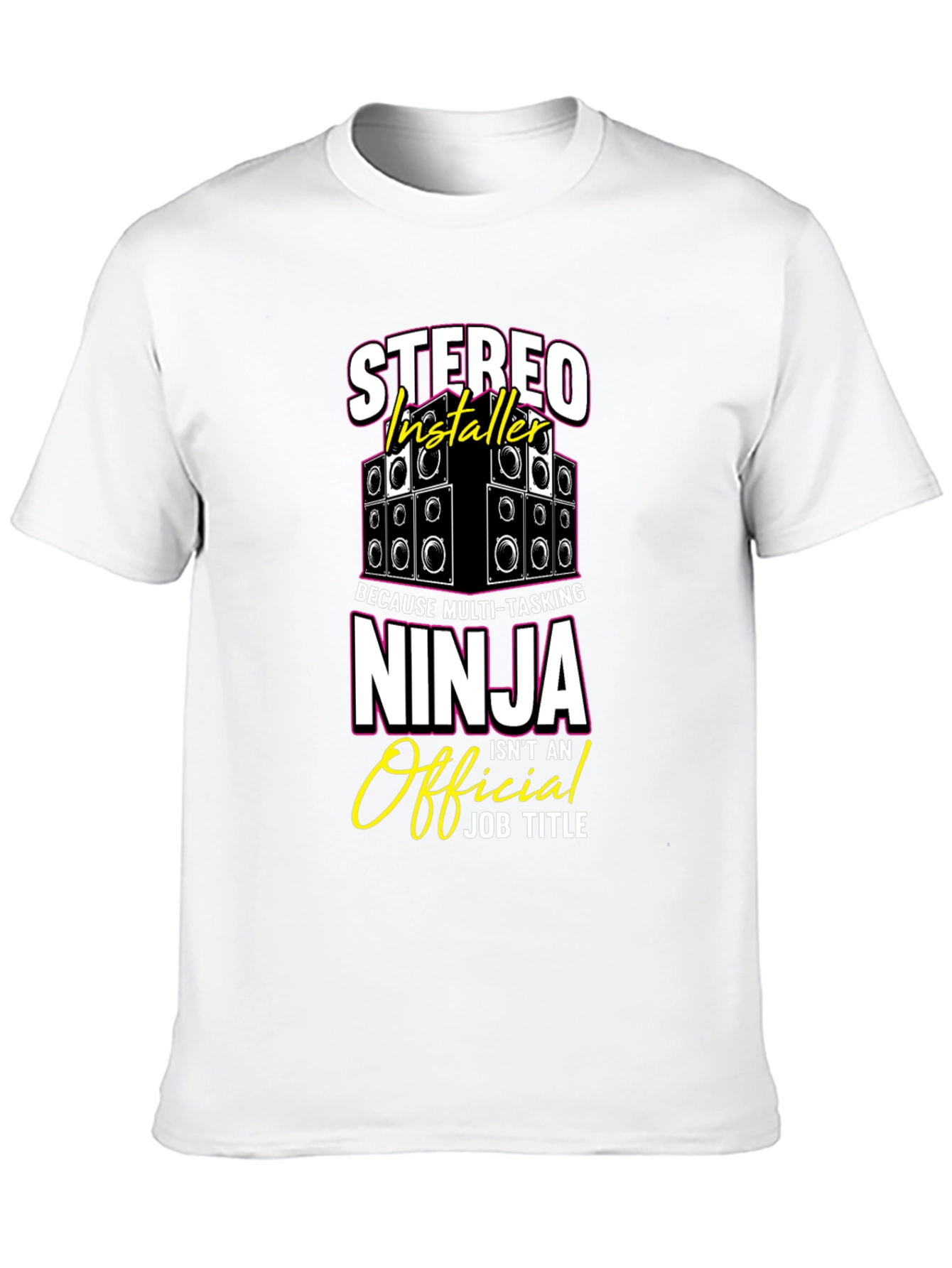 Stereo Installer Ninja T-Shirt Funny Gift