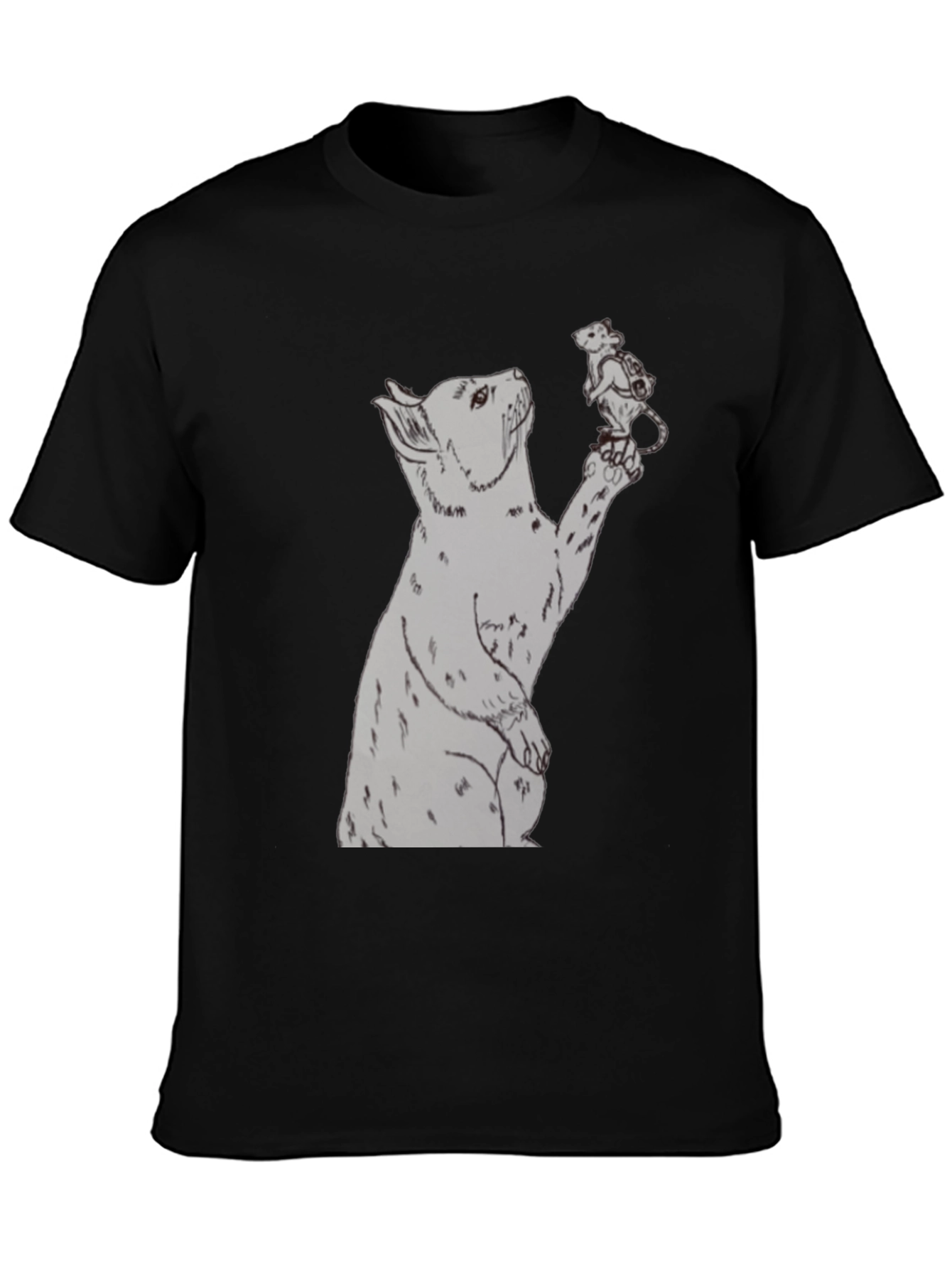 Bear and Mouse Graphic T-Shirt