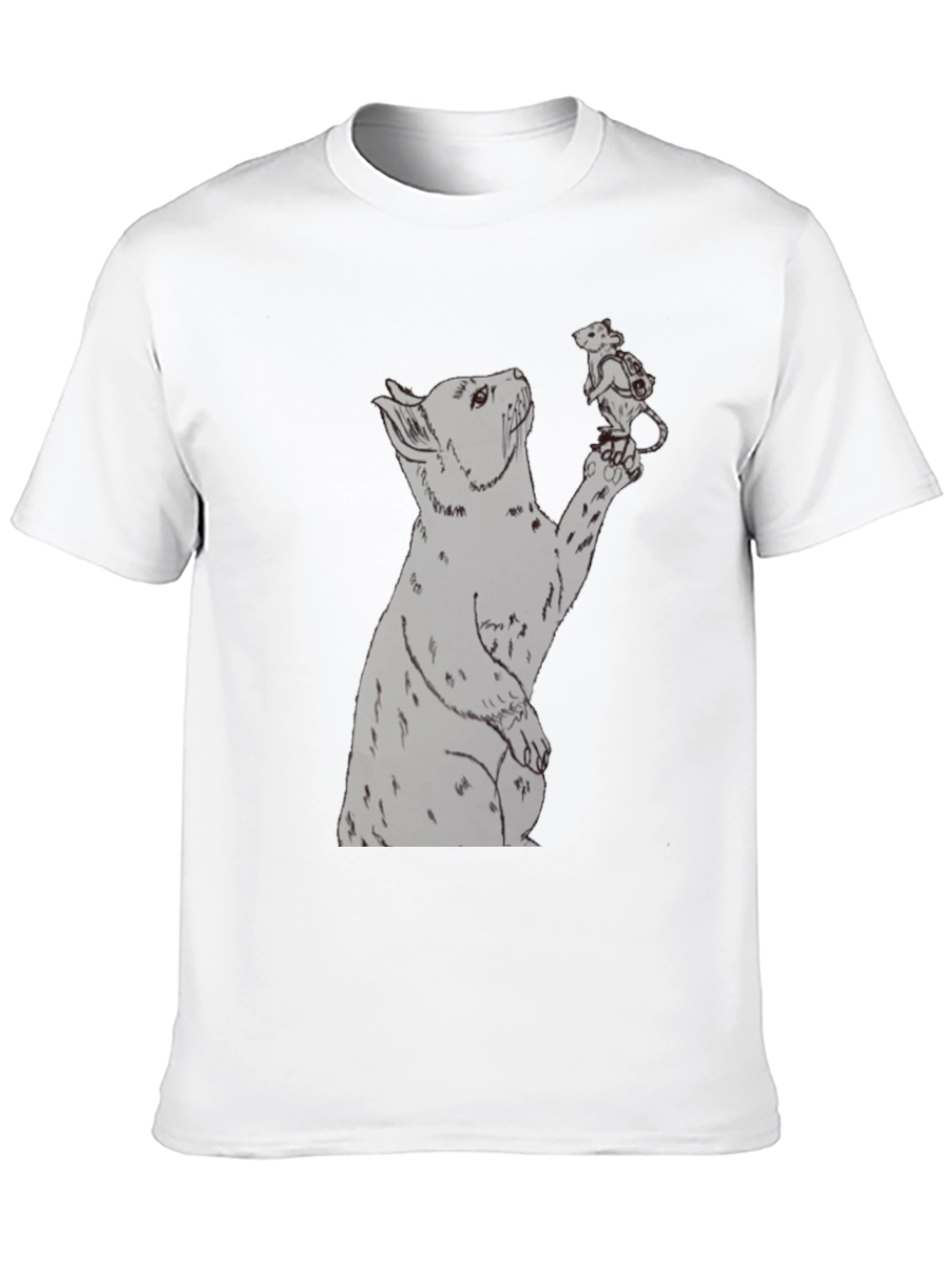 Bear and Mouse Graphic T-Shirt