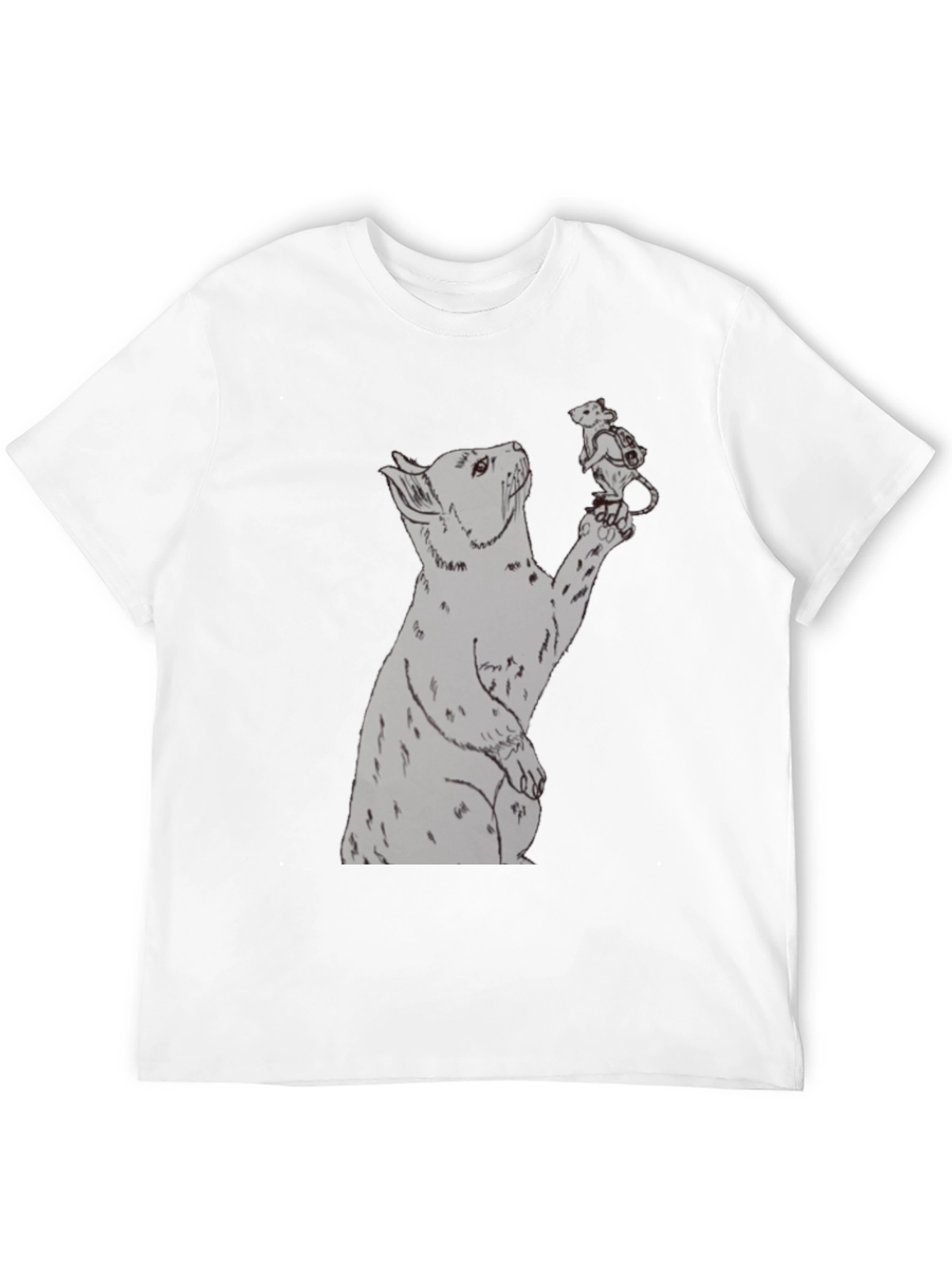 Bear and Mouse Graphic T-Shirt
