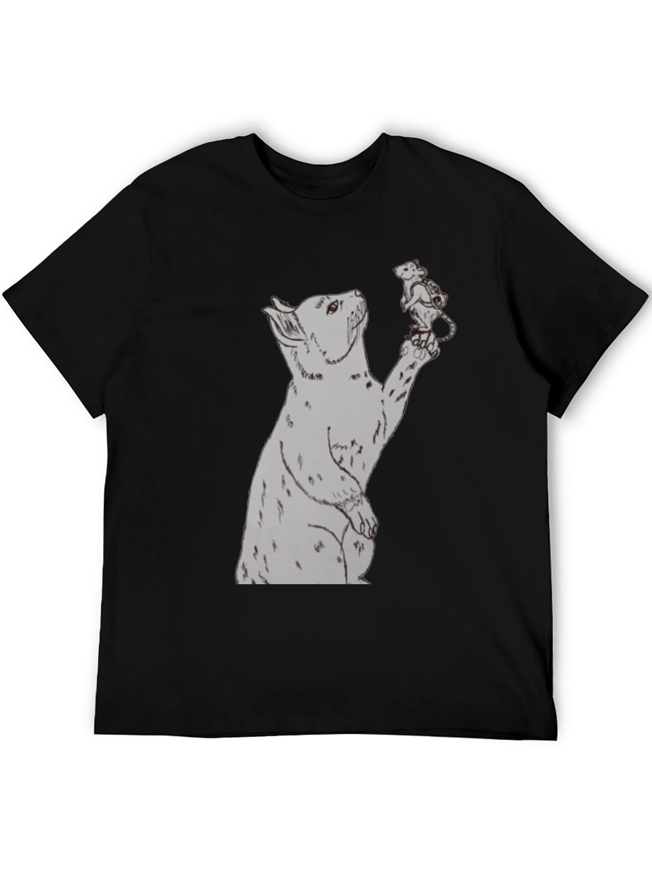 Bear and Mouse Graphic T-Shirt